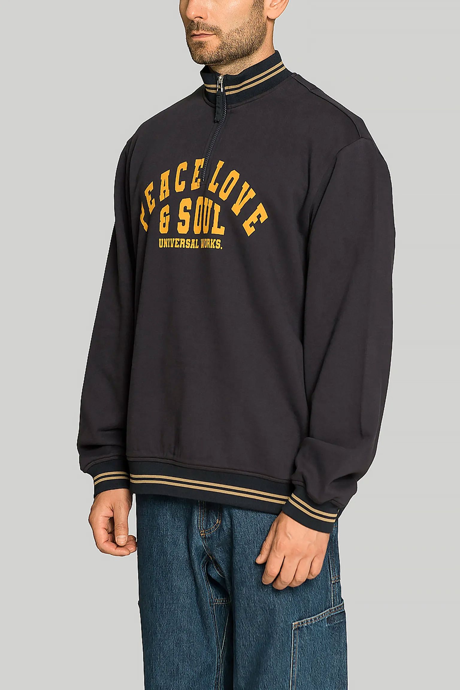 Широкий вибір Світшот Universal Works VALE HALF ZIP