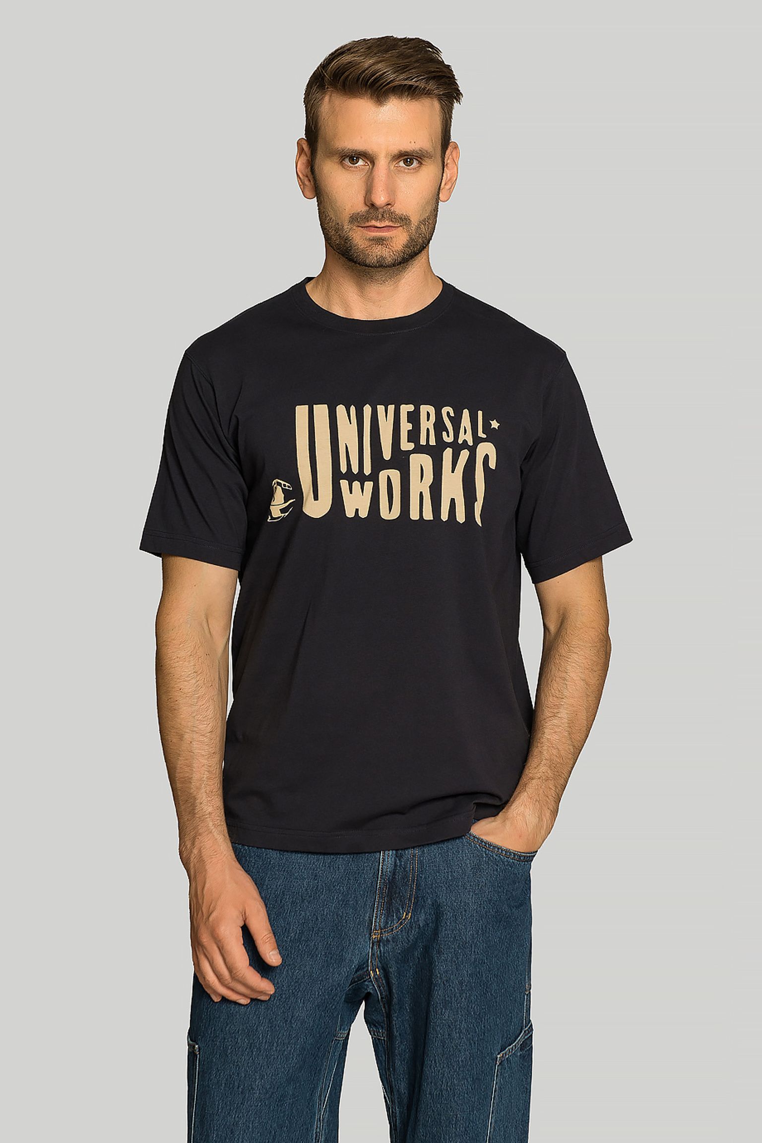 Футболка Universal Works MYSTERY TRAIN PRINT TEE