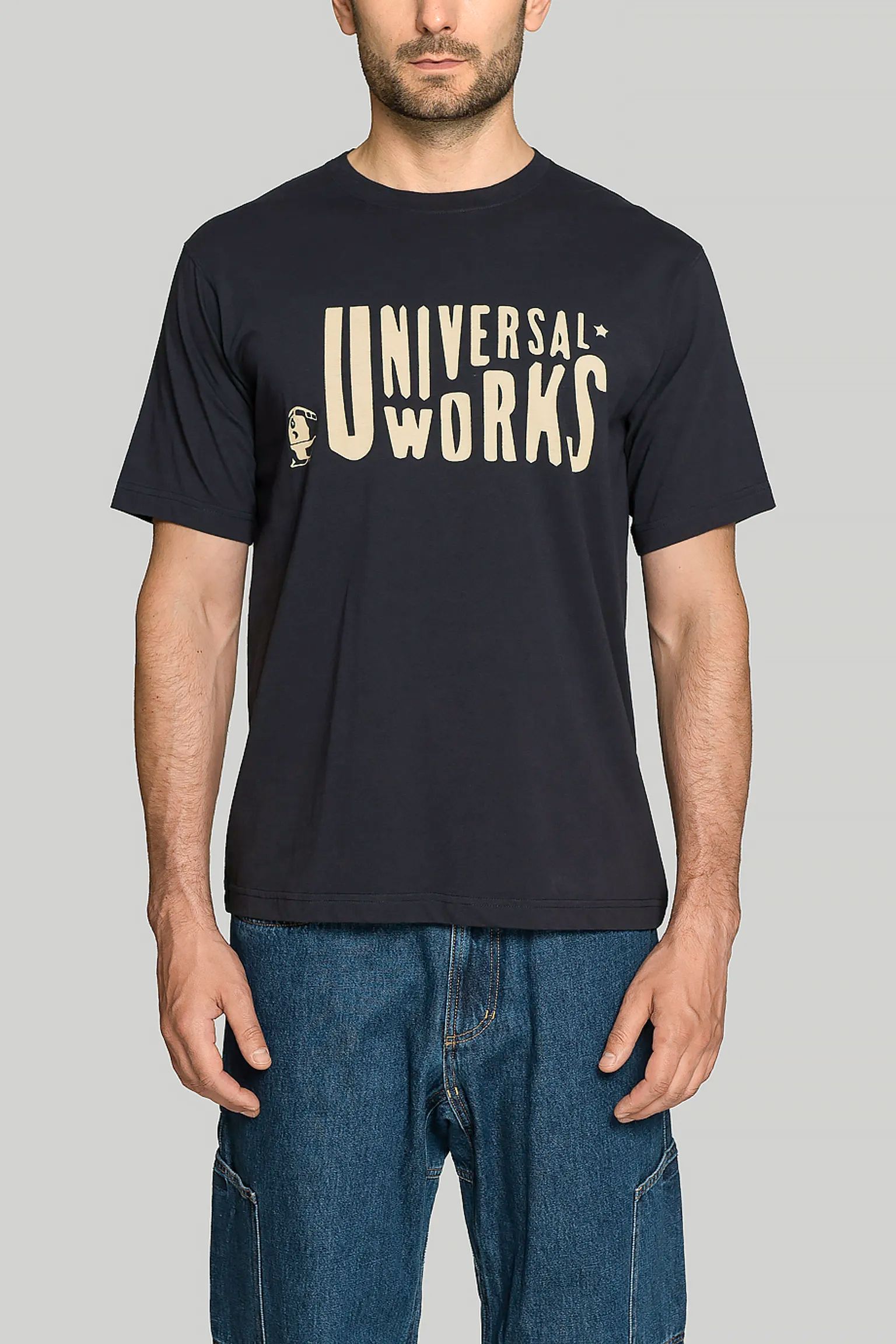 Стильные Футболка Universal Works MYSTERY TRAIN PRINT TEE