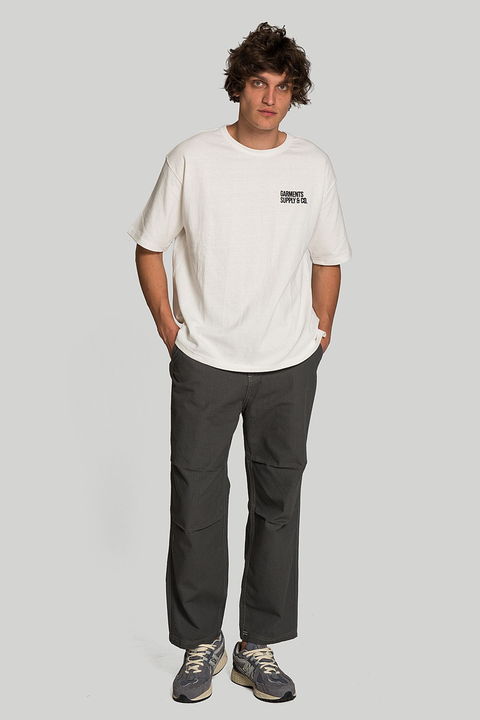 Брюки SLUB COTTON TWO TUCK PANTS