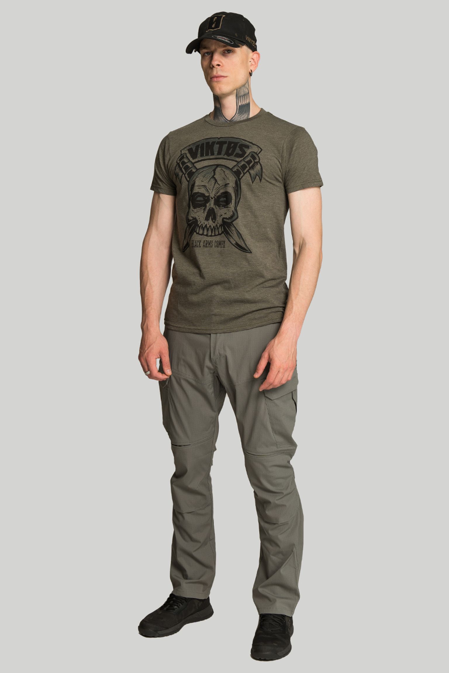 Футболка   TEE KBARRED OLIVE HEATHER