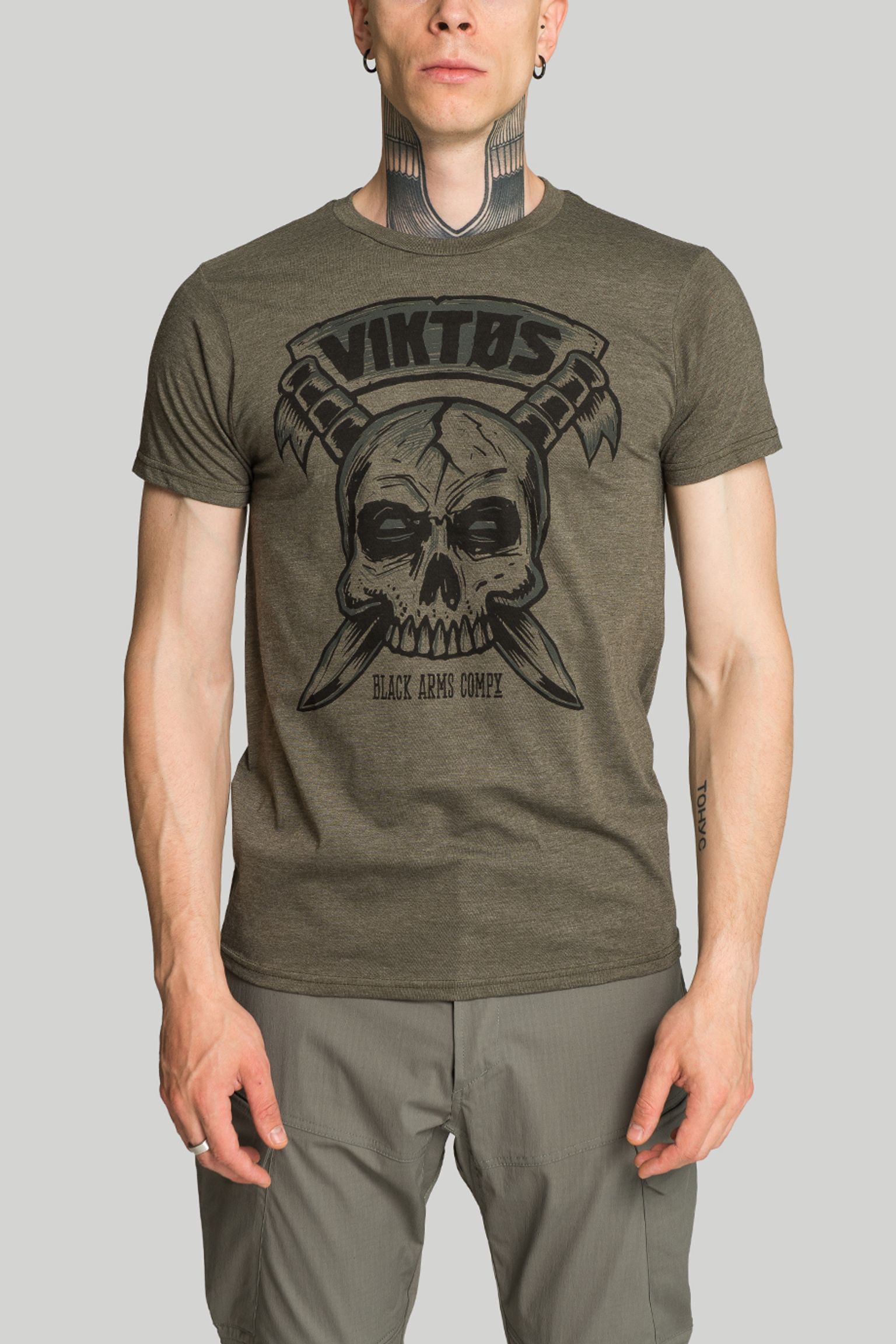 Стильные Футболка VIKTOS TEE KBARRED OLIVE HEATHER