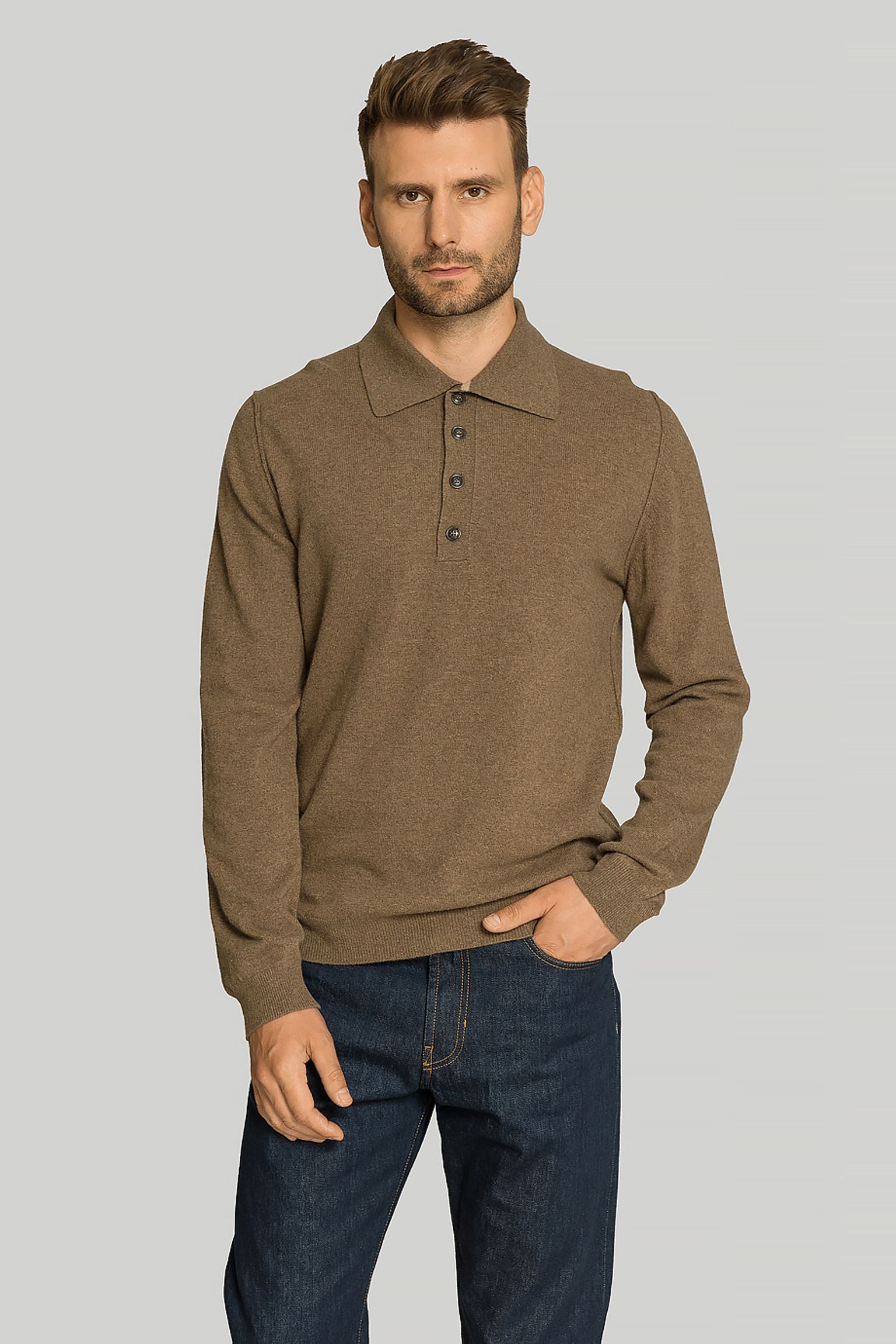 Поло MERINOS POLO PULLOVER