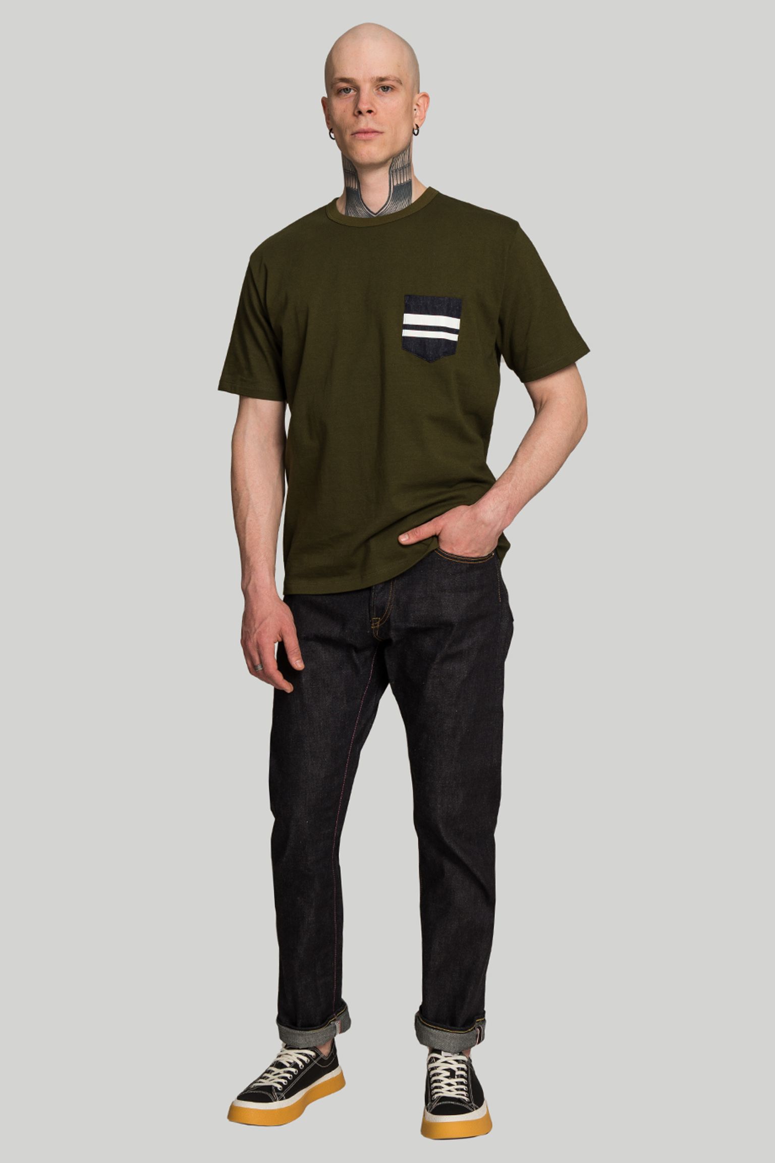 Футболка Momotaro Jeans GTB Denim Pocket T-shirts купить в Украине