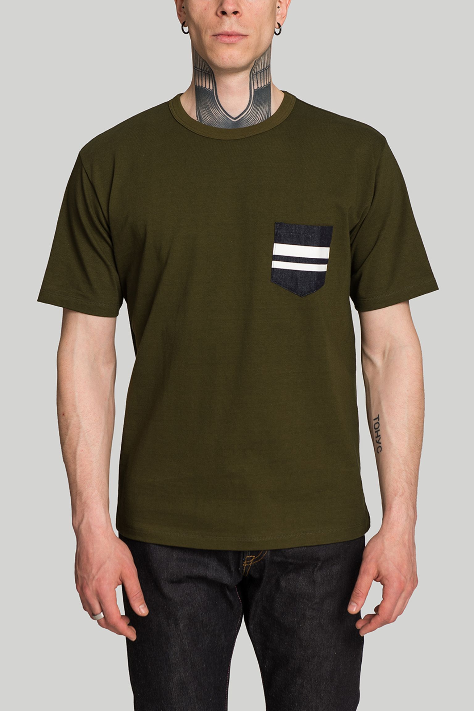 Футболка Momotaro Jeans GTB Denim Pocket T-shirts с доставкой