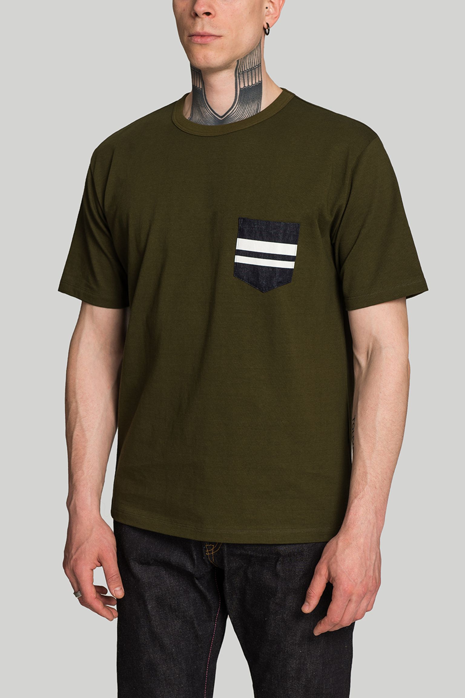 Стильные Футболка Momotaro Jeans GTB Denim Pocket T-shirts