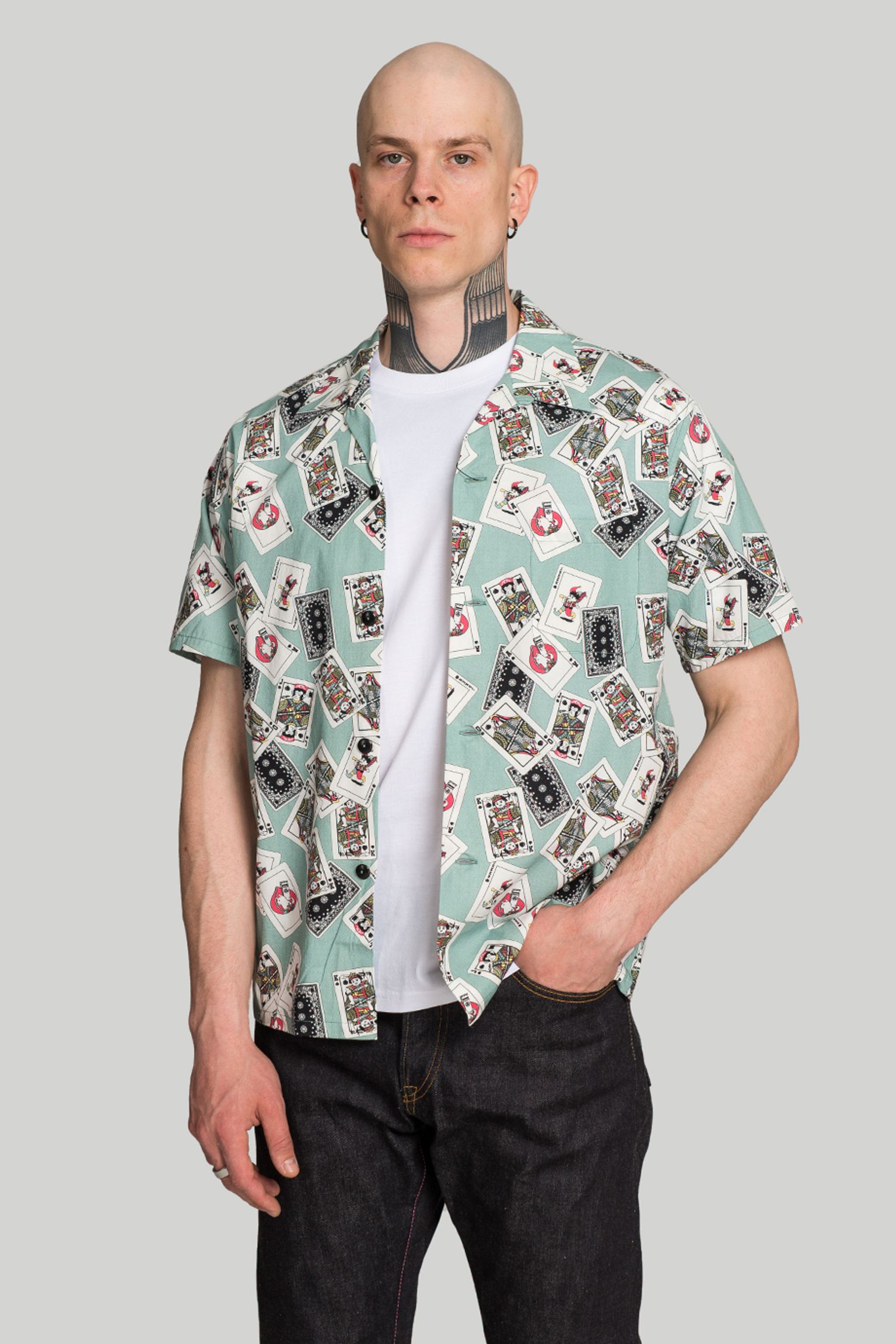 Рубашка Momotaro Jeans Original cards design Hawaiian купить в Украине