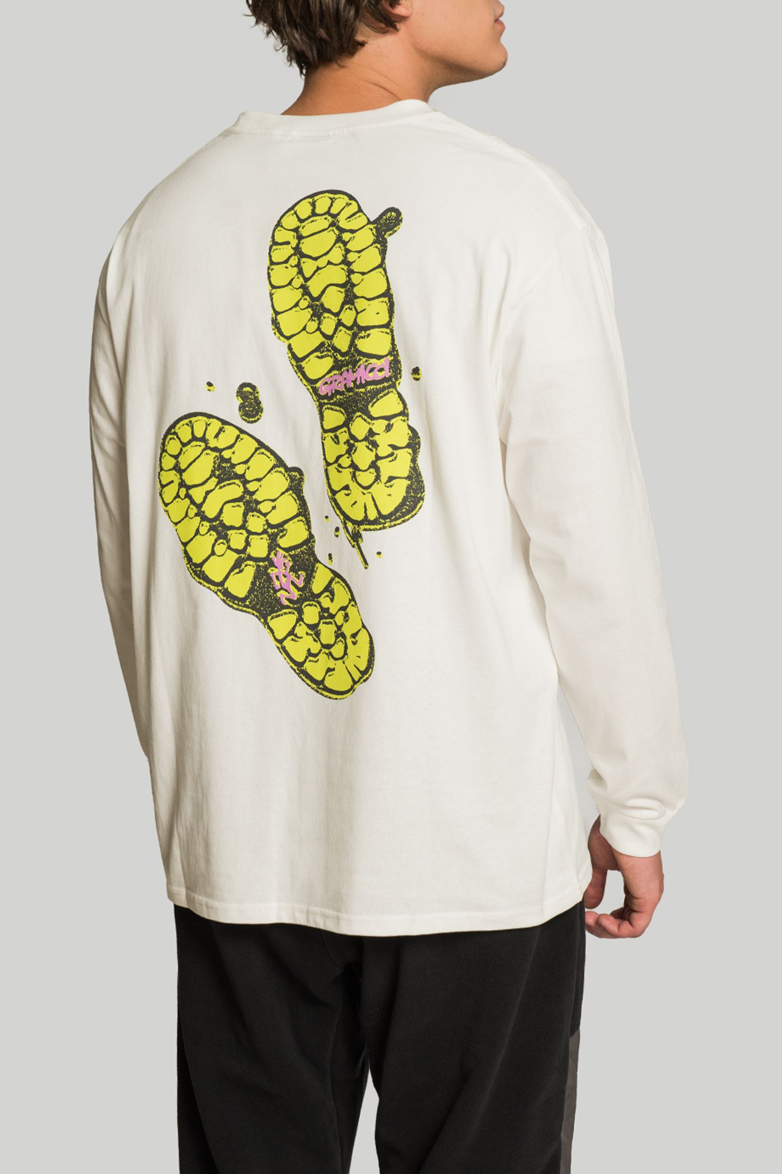 Стильні Лонгслів GRAMICCI FOOTPRINTS L/S TEE