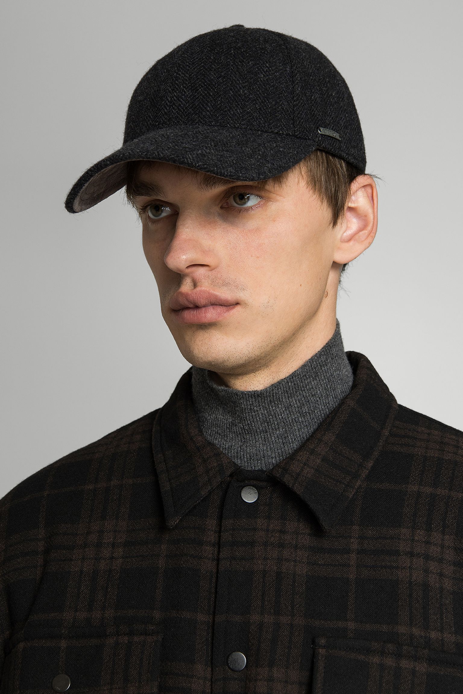 Бейсболка Baseball Cap Wool Herringbone