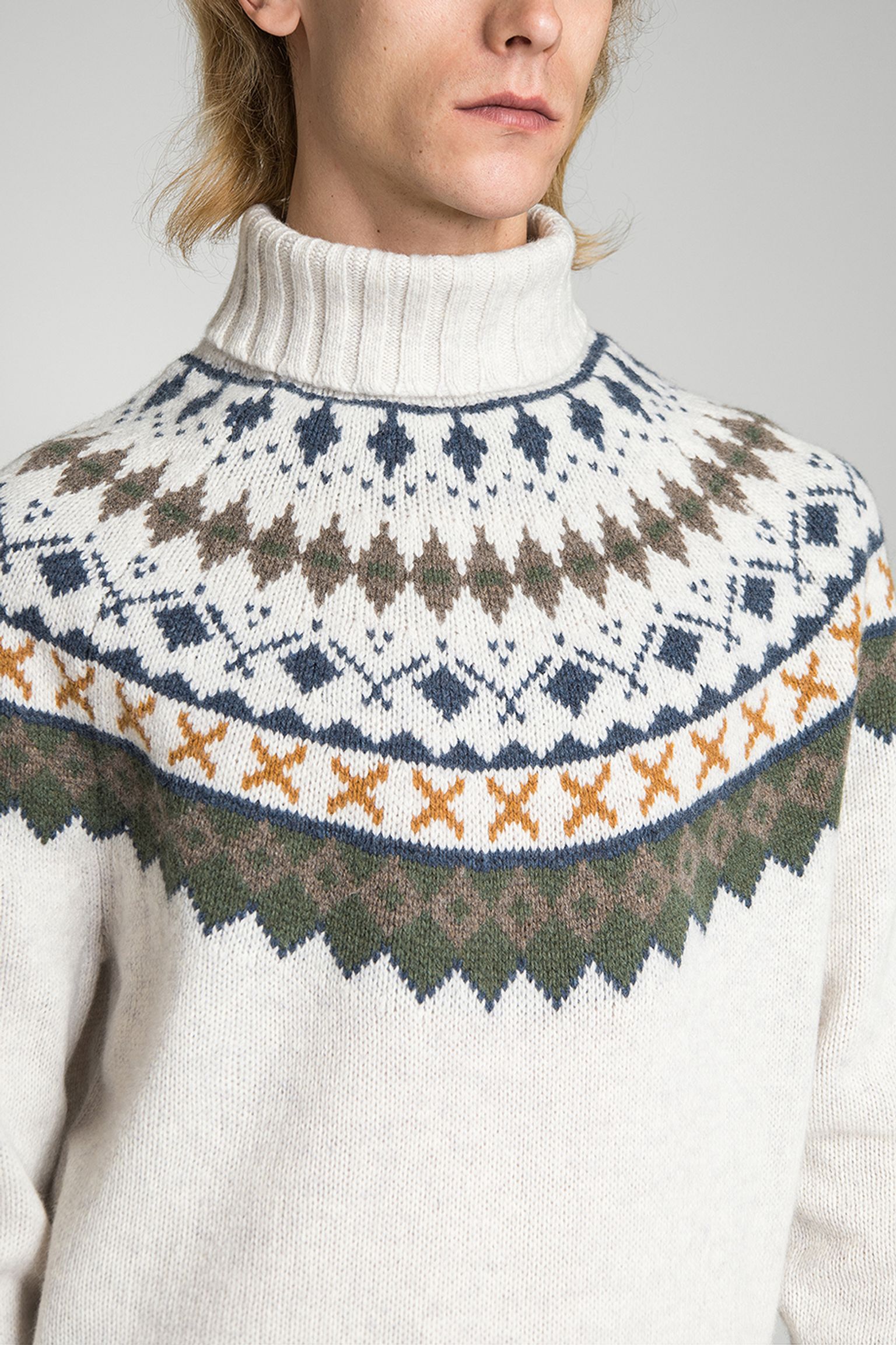 Широкий вибір Светр BARBOUR ROOSE FAIR ISLE ROLLNECK