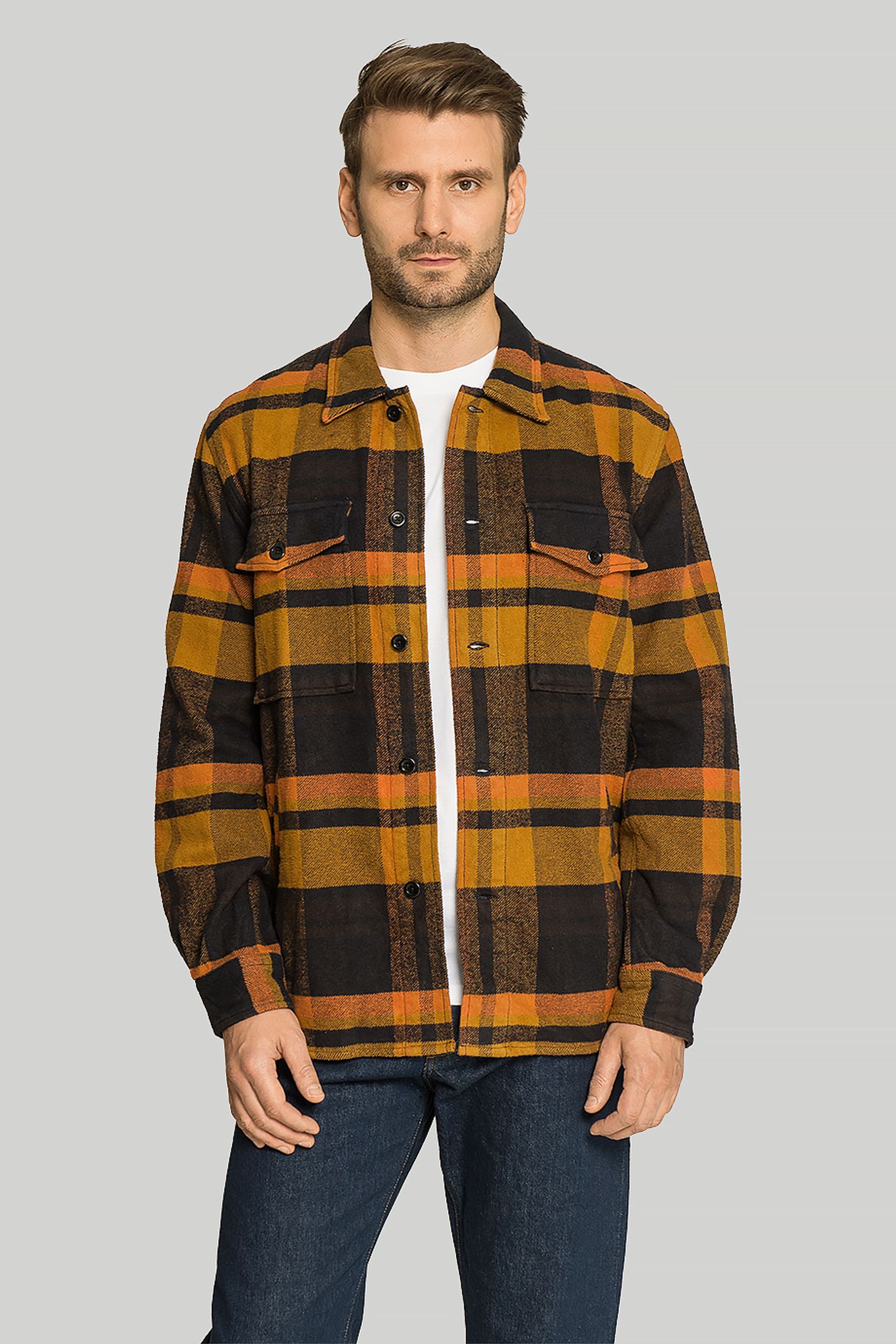 Овершот NORSE PROJECTS Algot Relaxed Wool Check Shirt