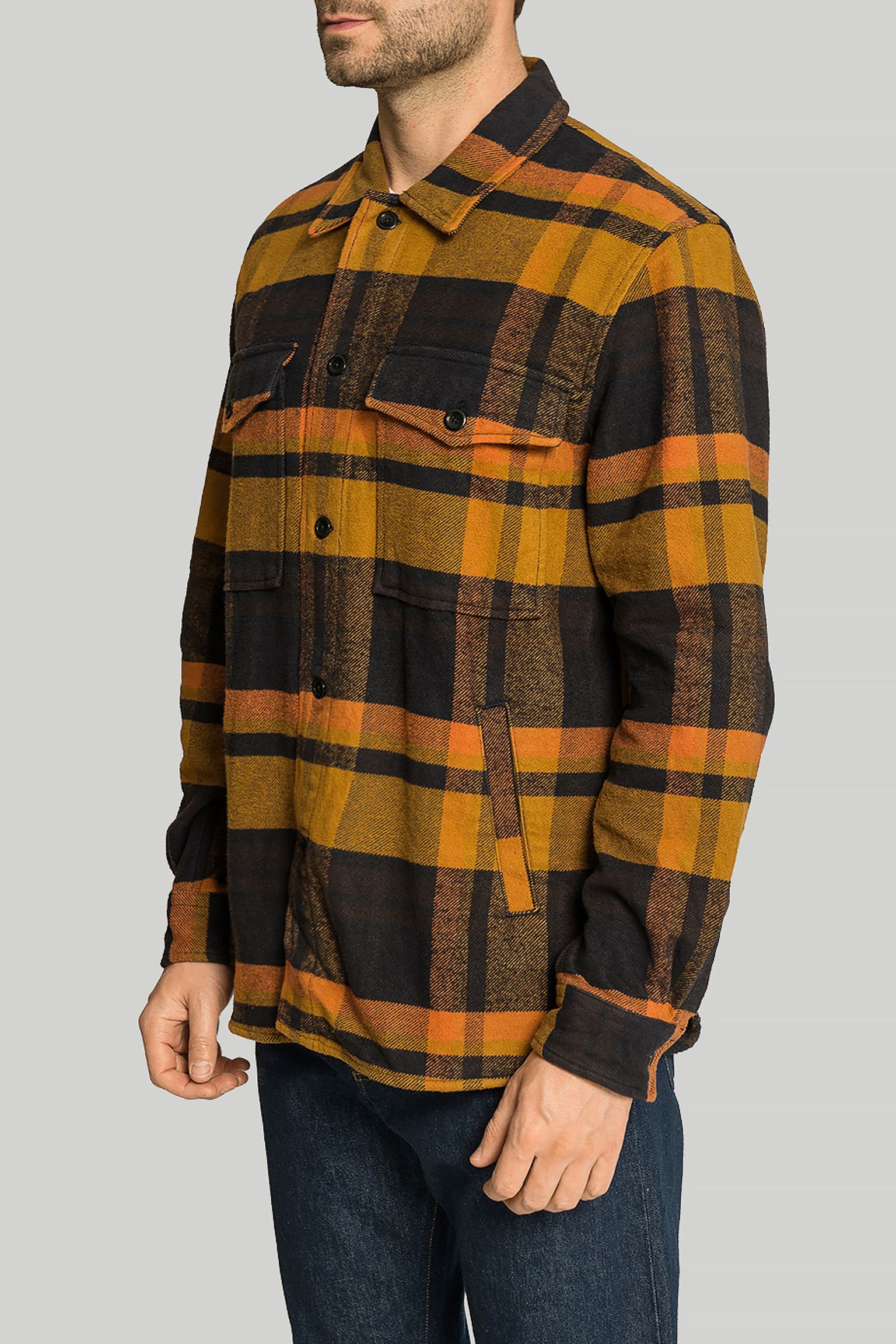 Овершот NORSE PROJECTS Algot Relaxed Wool Check Shirt