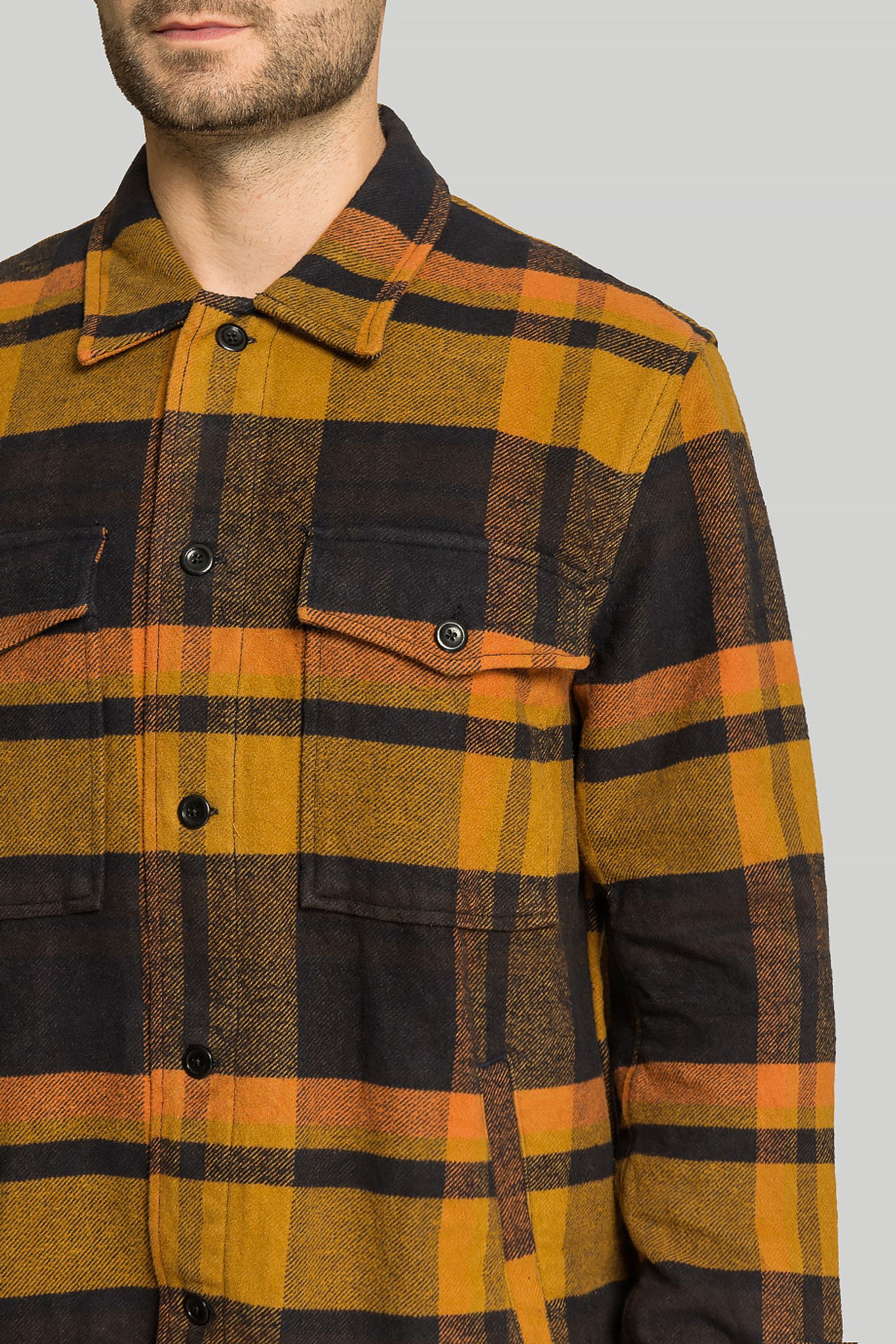 Овершот NORSE PROJECTS Algot Relaxed Wool Check Shirt