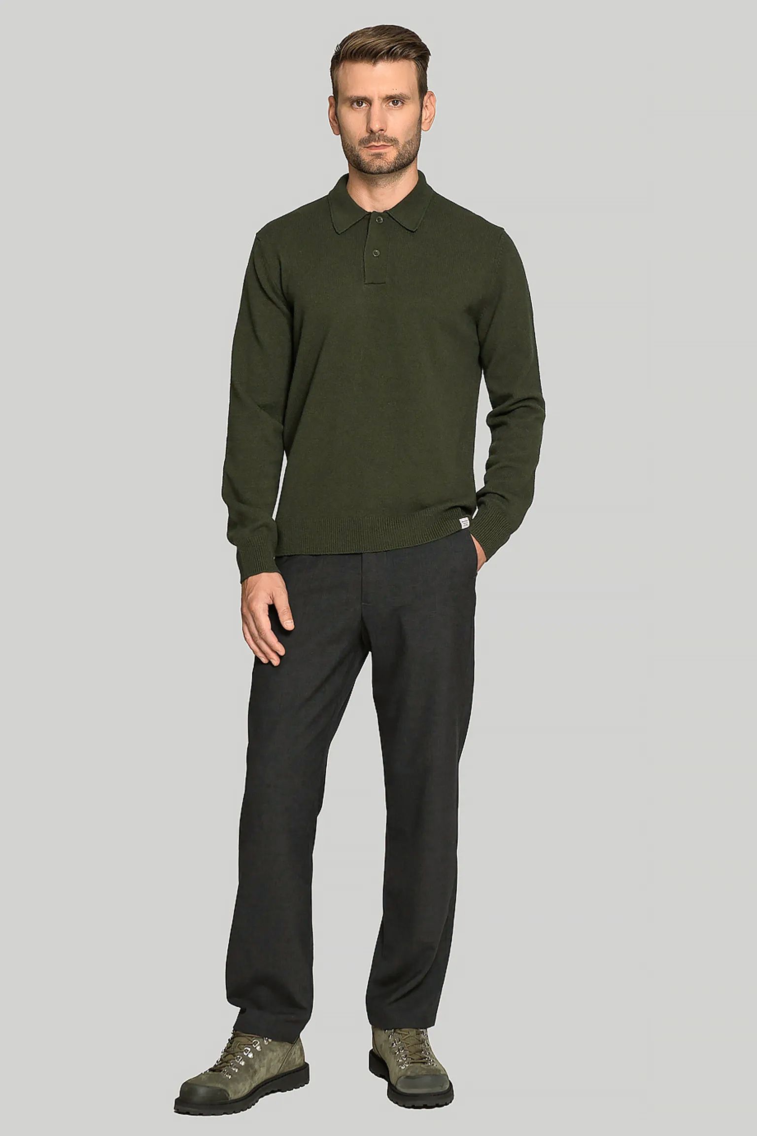 Поло NORSE PROJECTS Marco Merino Lambswool Polo с доставкой