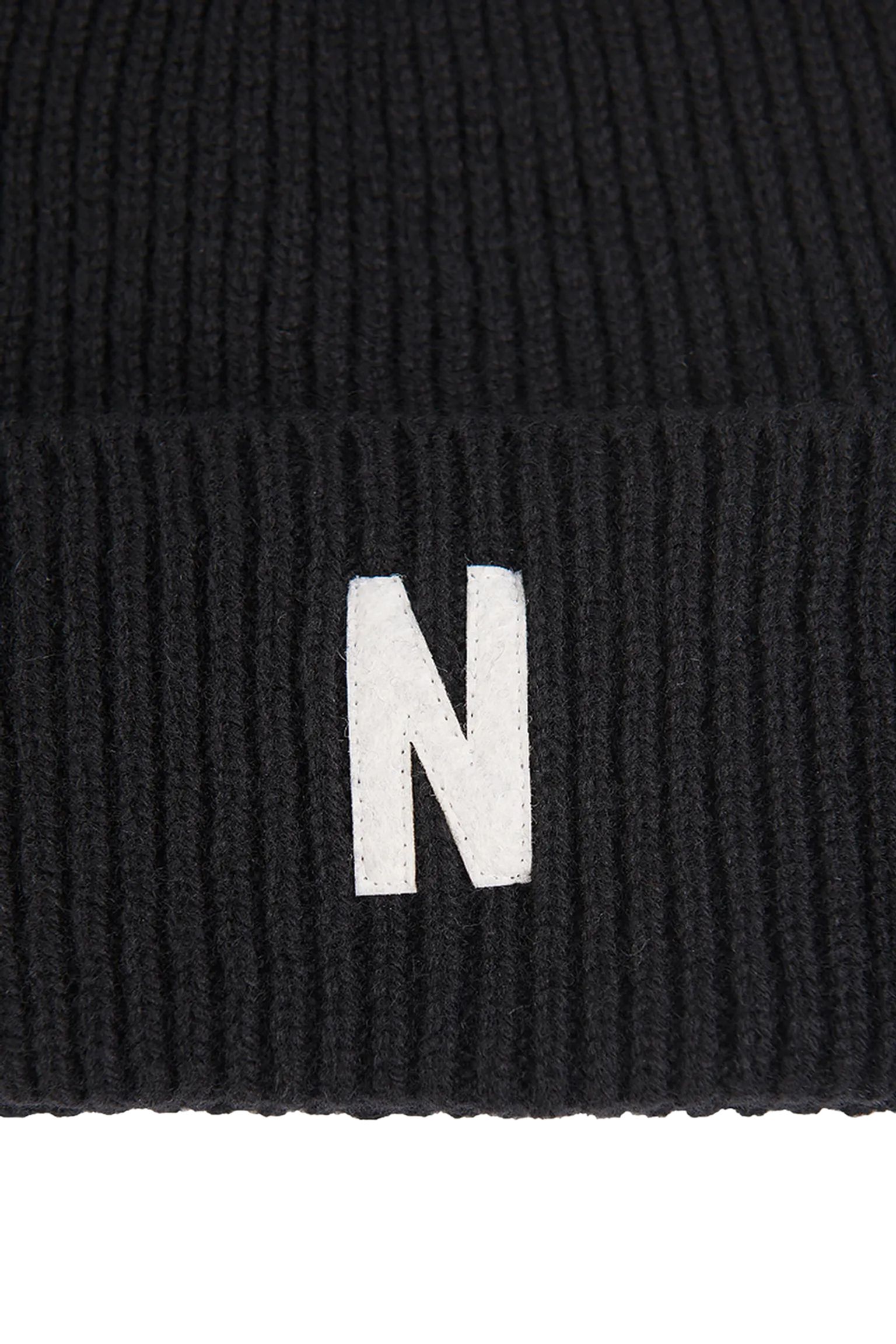 Шапка Merino Lambswool Rib N Logo Beanie с доставкой