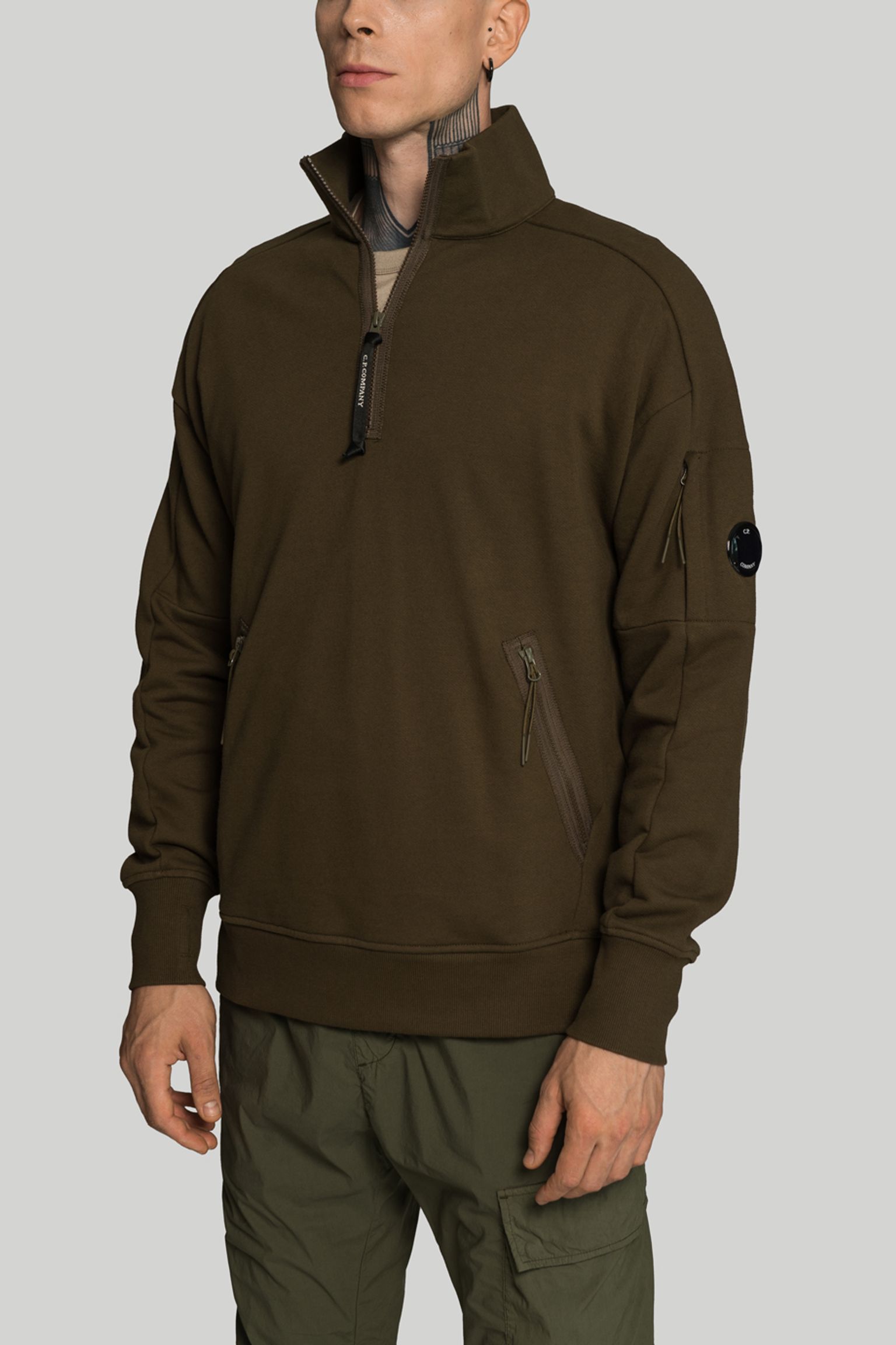 Стильні Світшот FLEECE STAND COLLAR SWEATSHIRT