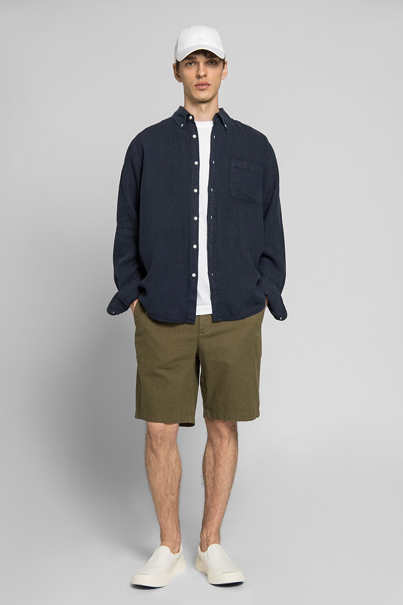 Рубашка C.O.F. Studio BUTTON DOWN PURE LINEN с доставкой
