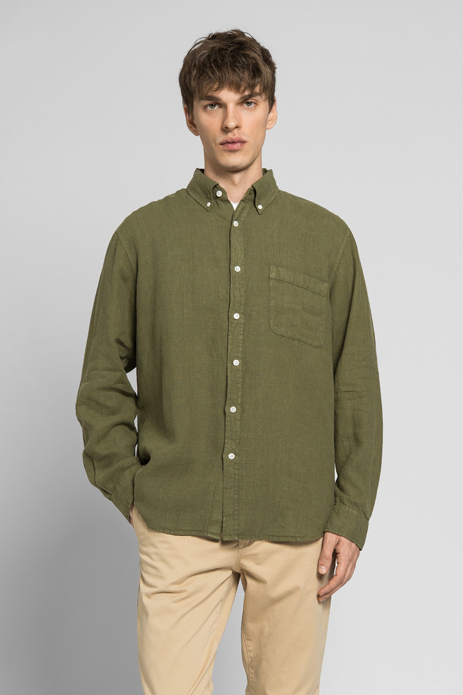 Сорочка C.O.F. Studio BUTTON DOWN PURE LINEN купити