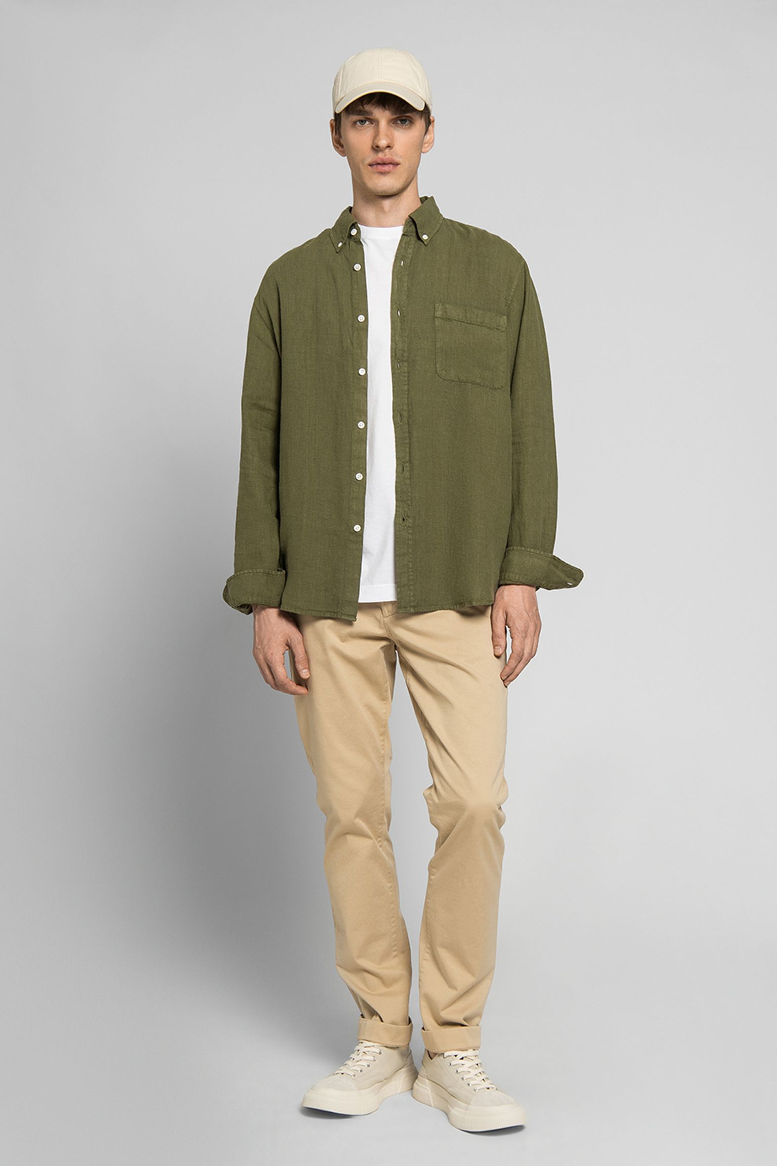 Рубашка C.O.F. Studio BUTTON DOWN PURE LINEN