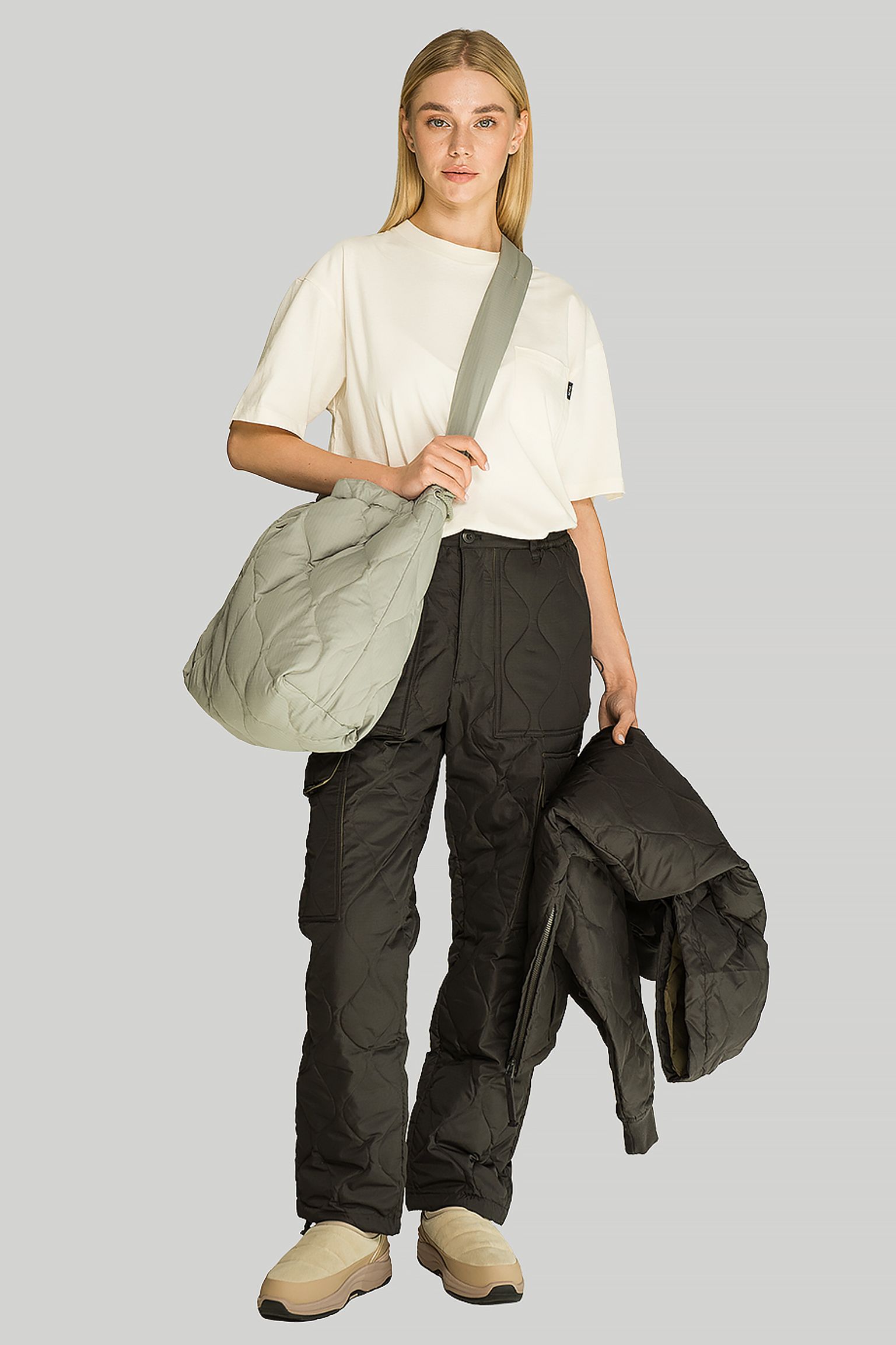 Брюки   MILITARY CARGO DOWN PANTS