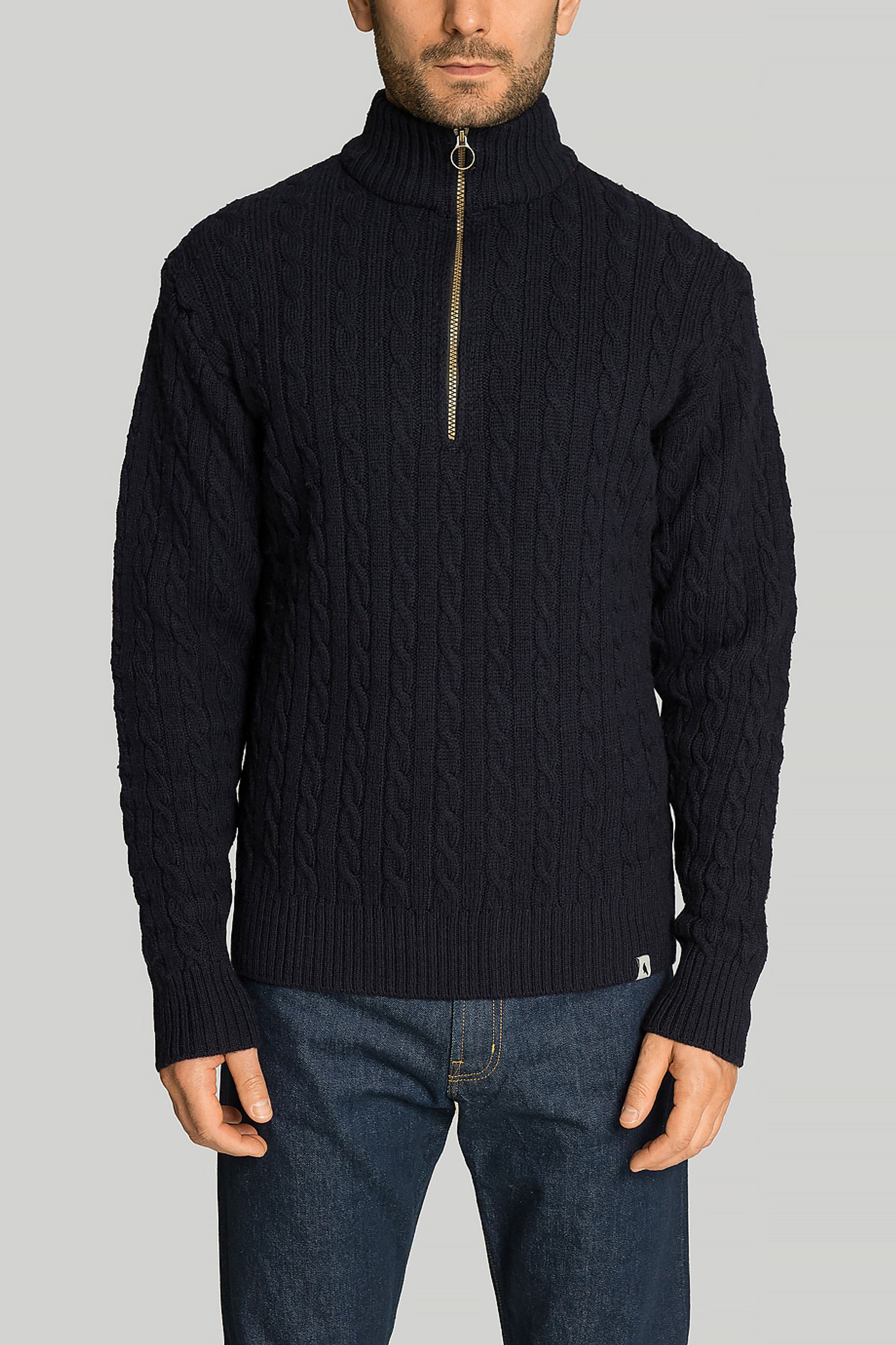 Светр Peregrine Cable Zip Neck з доставкою