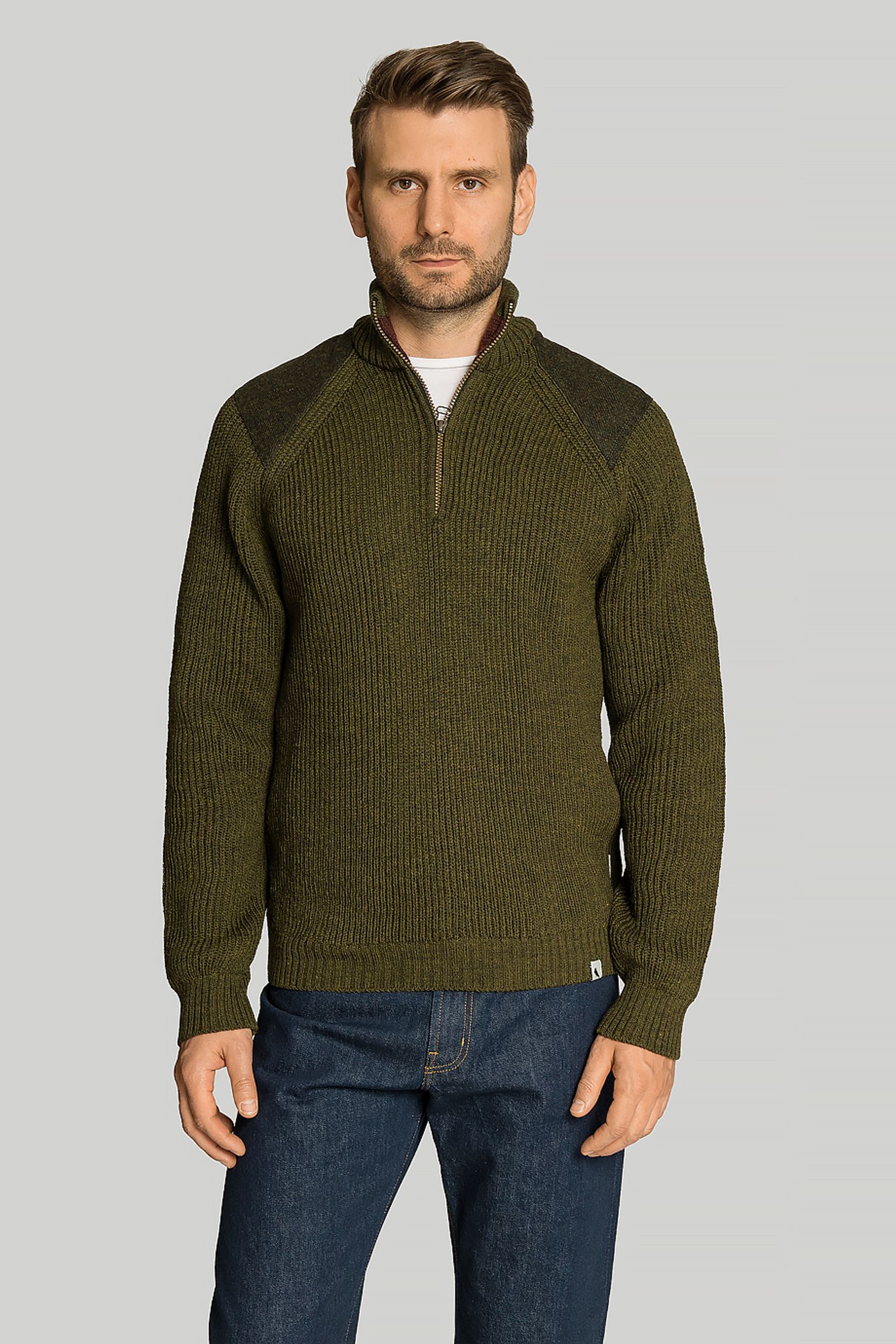 Свитер Peregrine Foxton 1/4 zip neck w/tweed купить