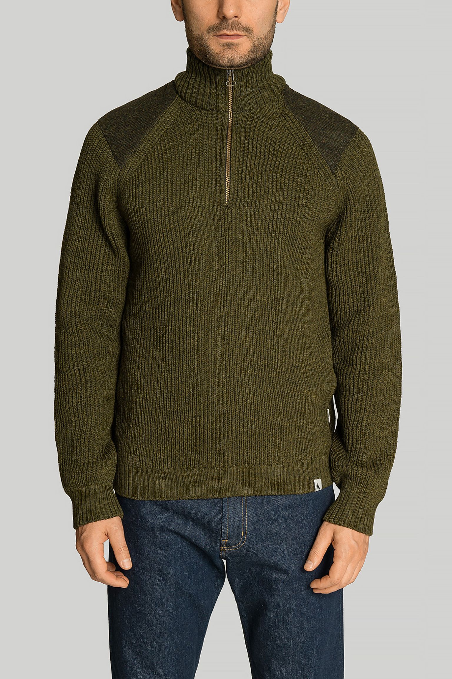 Свитер Peregrine Foxton 1/4 zip neck w/tweed с доставкой