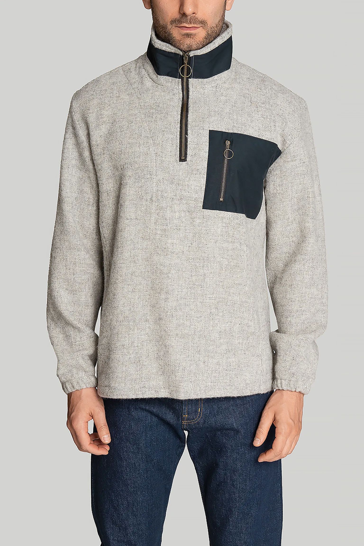 Стильные Свитер   Zip Pocket Wool Fleece