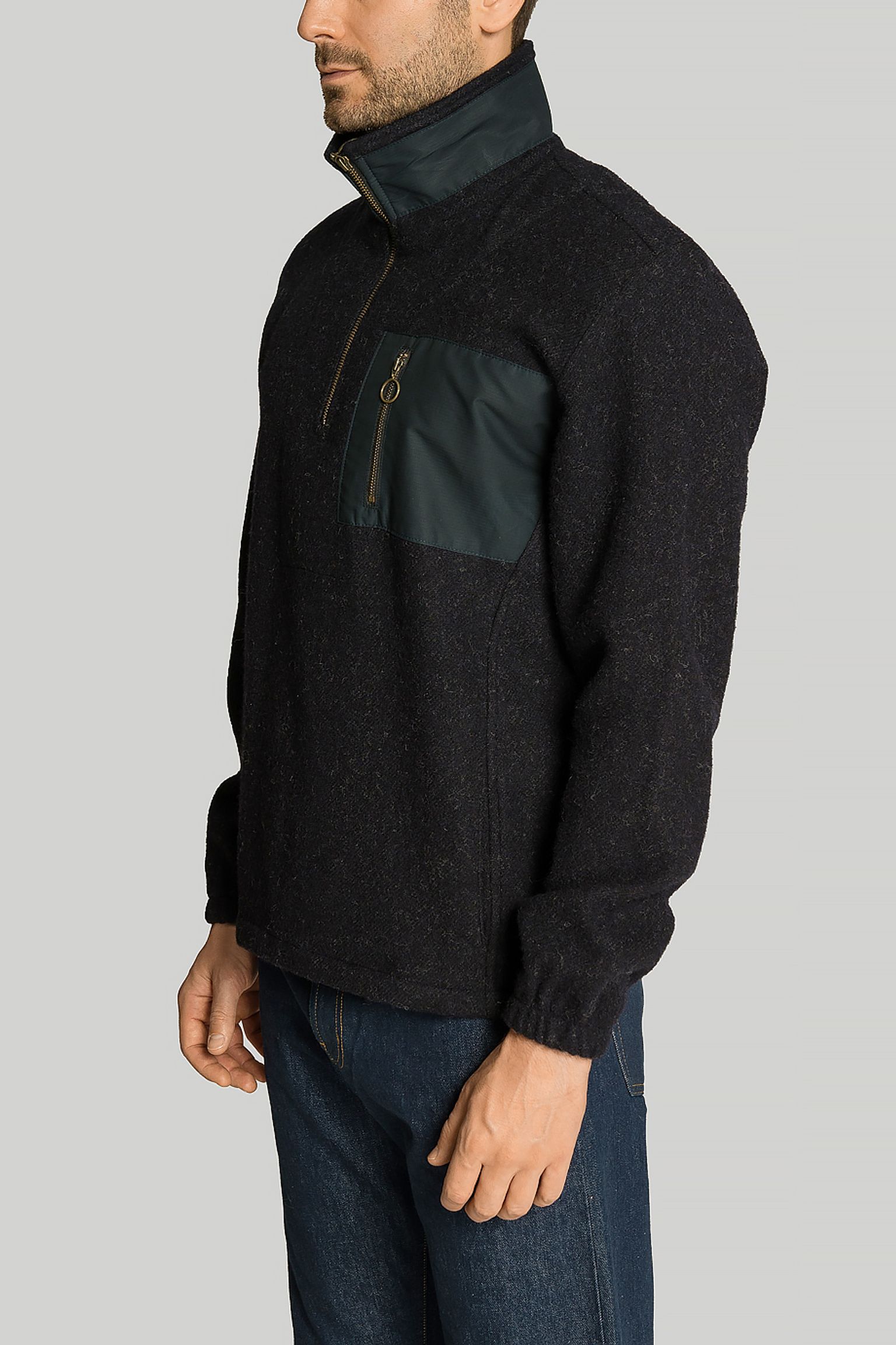 Широкий выбор Свитер   Zip Pocket Wool Fleece