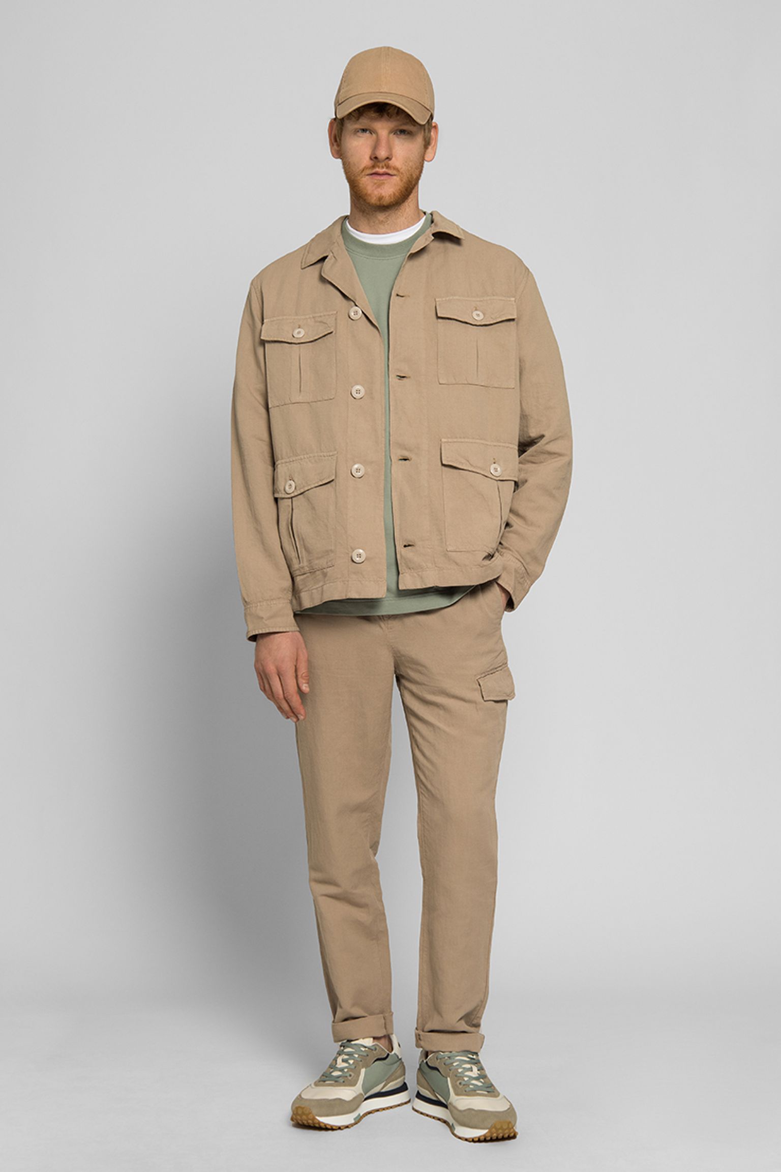 Овершот COTTON LINEN SAFARI OVERSHIRT