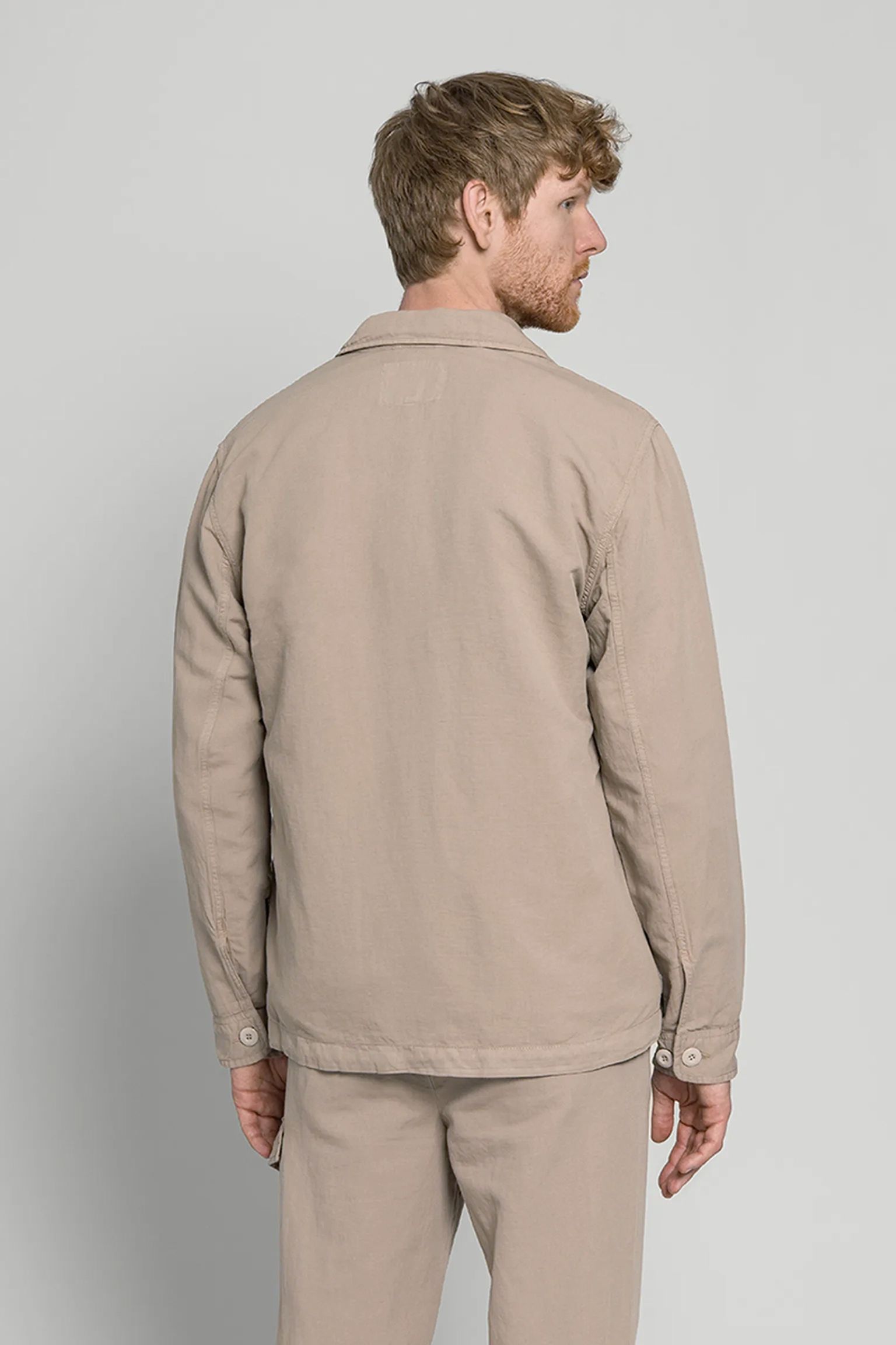 Овершот Woolrich COTTON LINEN SAFARI OVERSHIRT