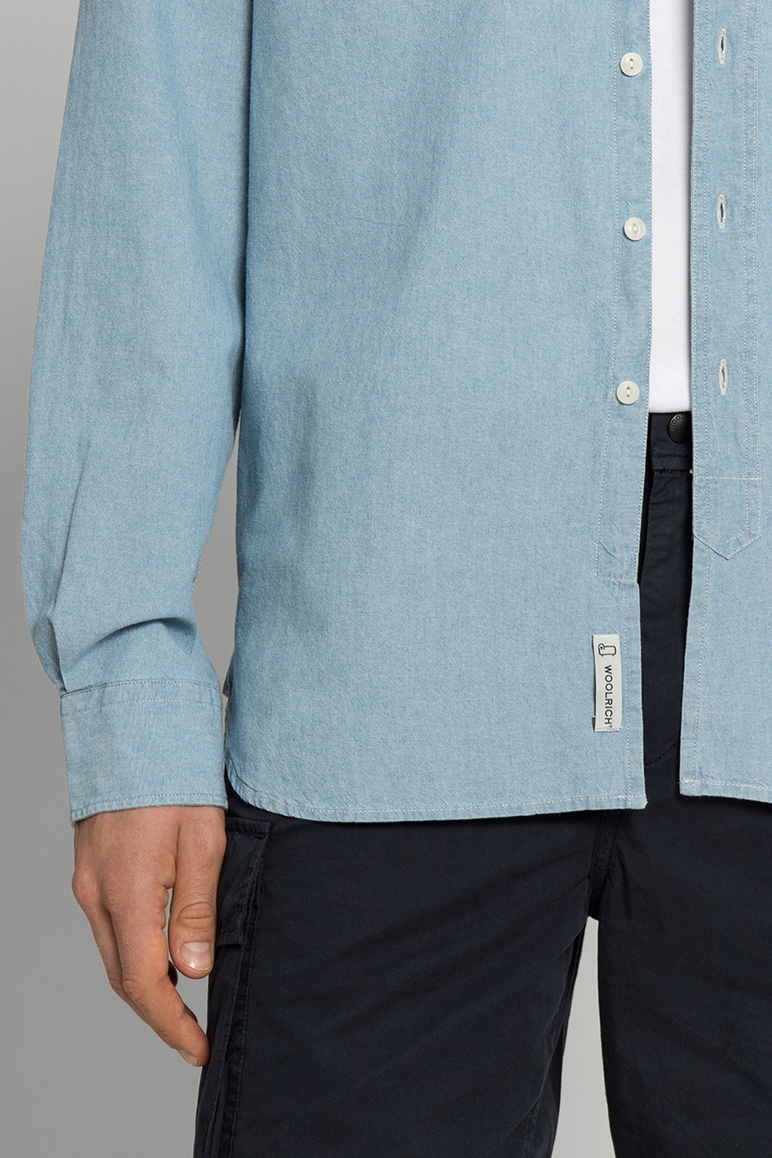 Широкий выбор Рубашка Woolrich CHAMBRAY UTILITY SHIRT
