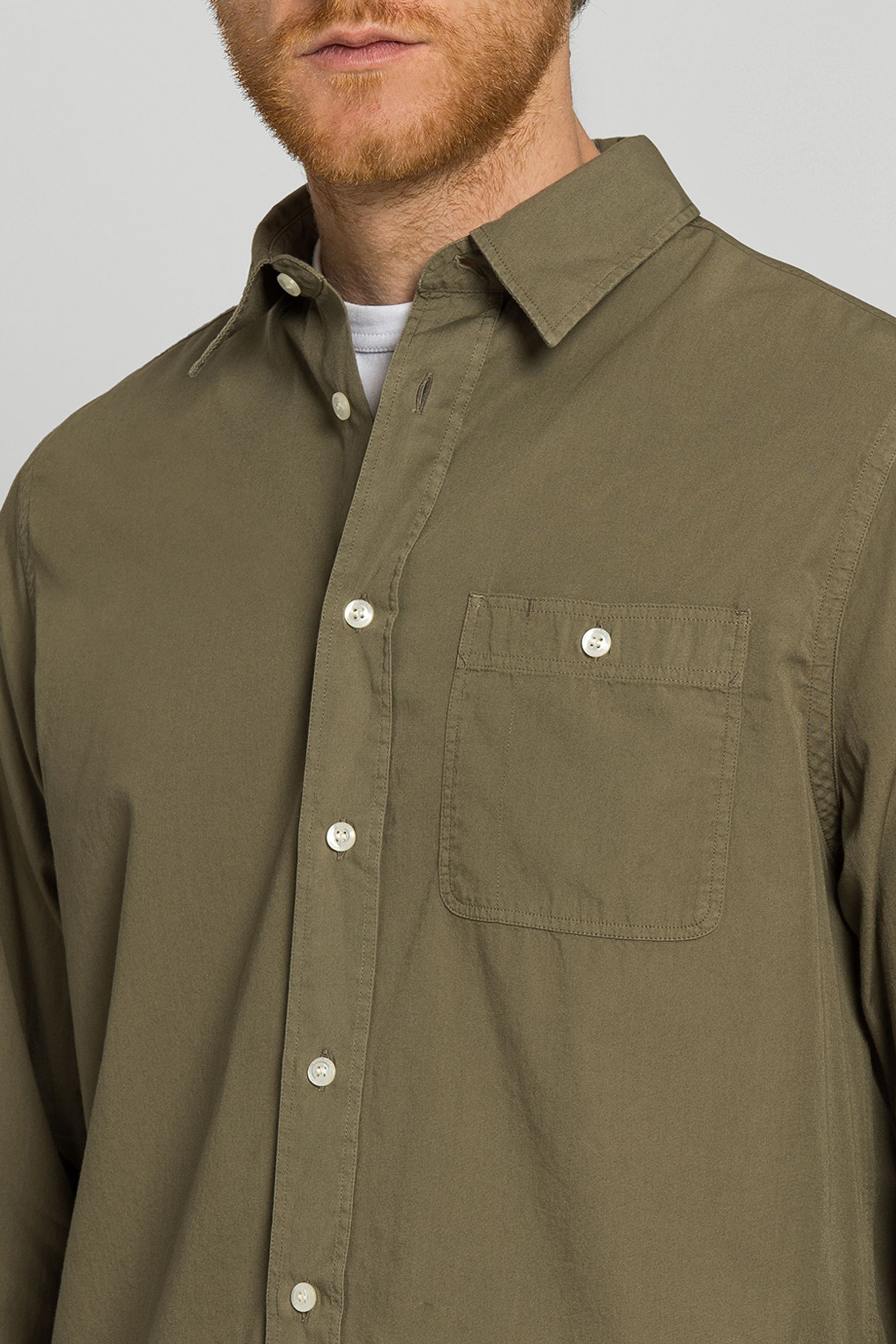 Сорочка Woolrich GARMENT DYED POPLIN SHIRT