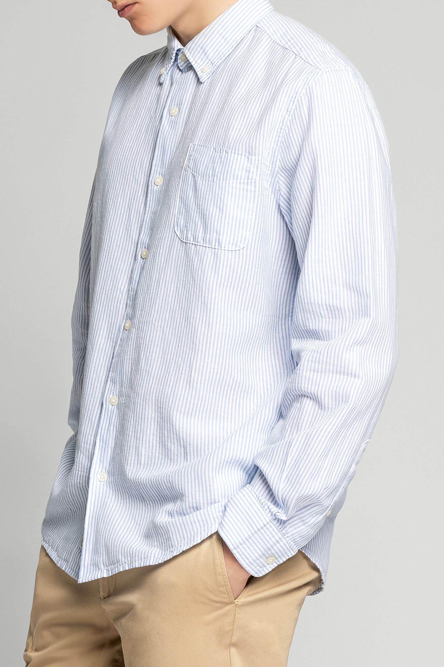 Широкий выбор Рубашка Woolrich BOTTON DOWN LINEN SHIRT