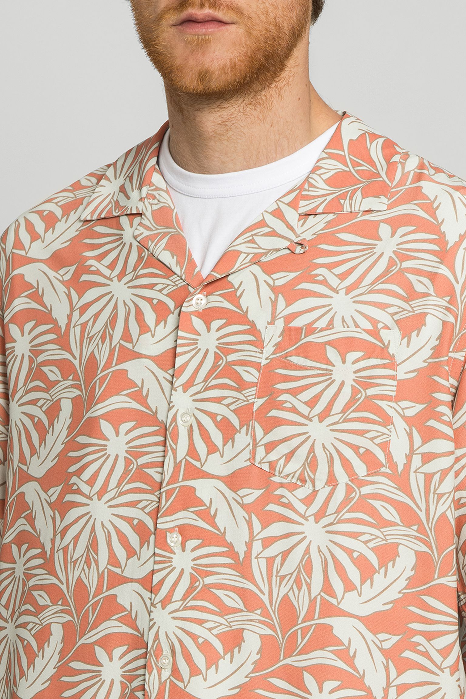 Стильные Рубашка Woolrich TROPICAL PRINT BOWLING SHIRT