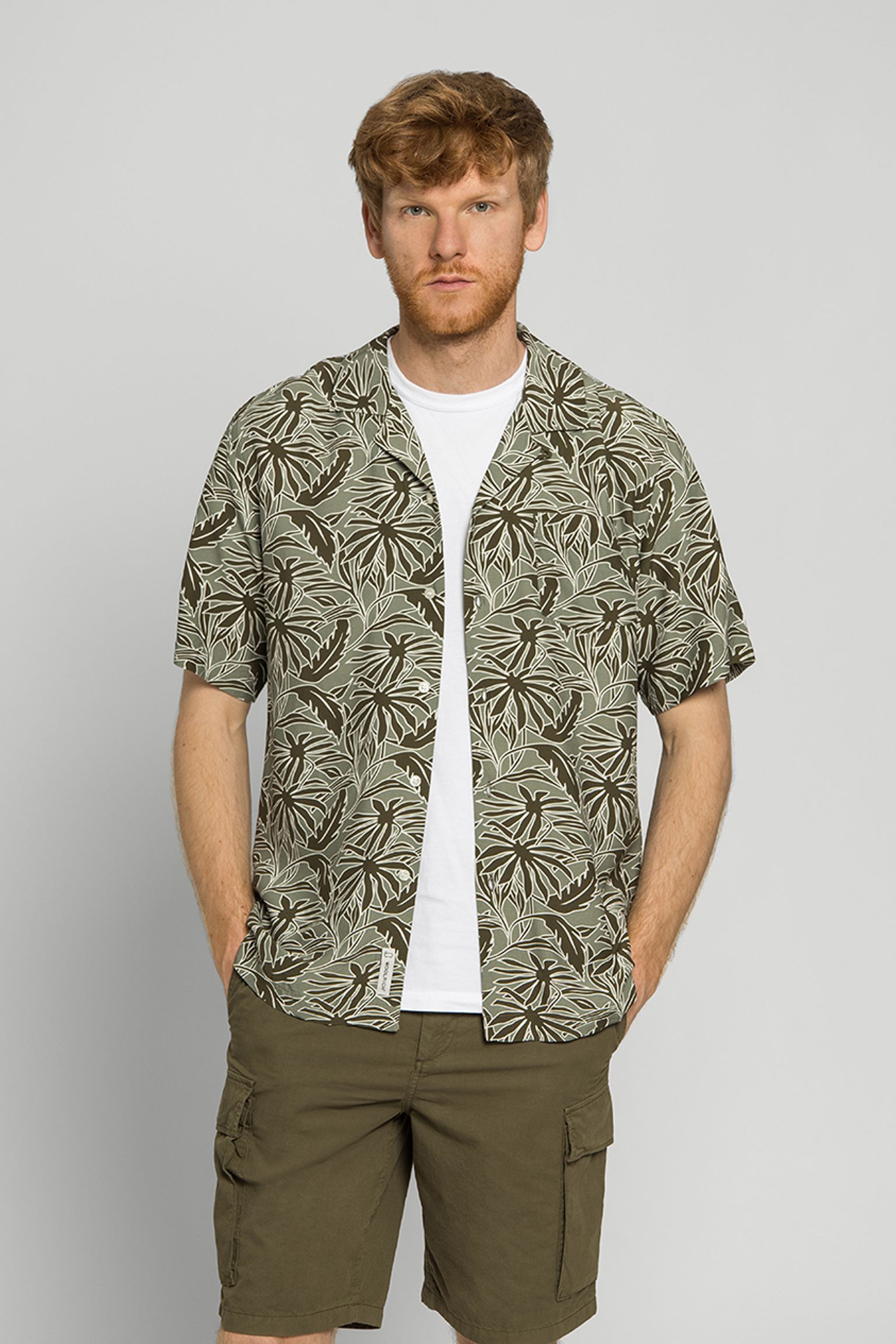 Рубашка TROPICAL PRINT BOWLING SHIRT