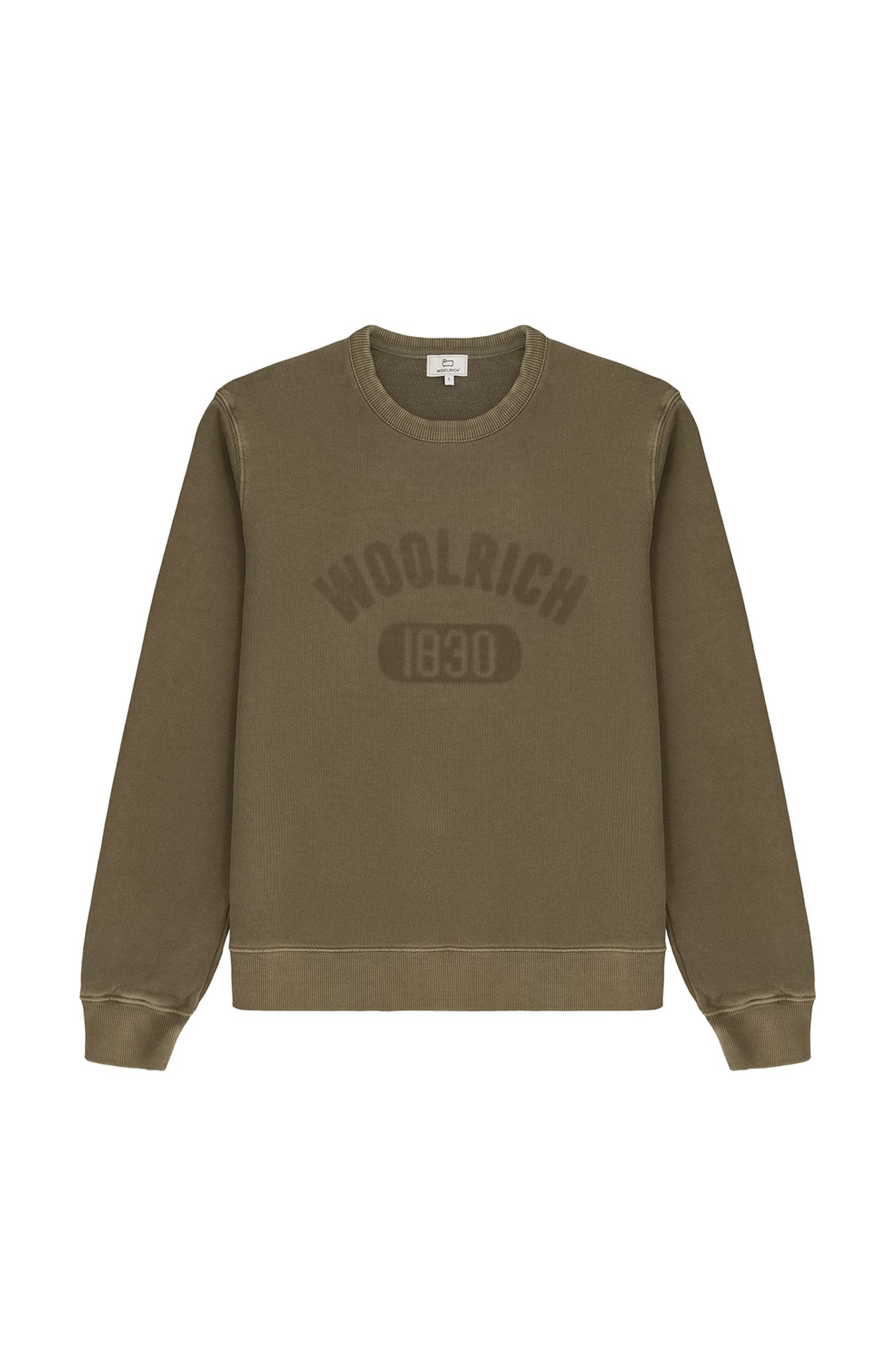 Свитшот Woolrich GARMENT DYED LOGO CREWNECK купить