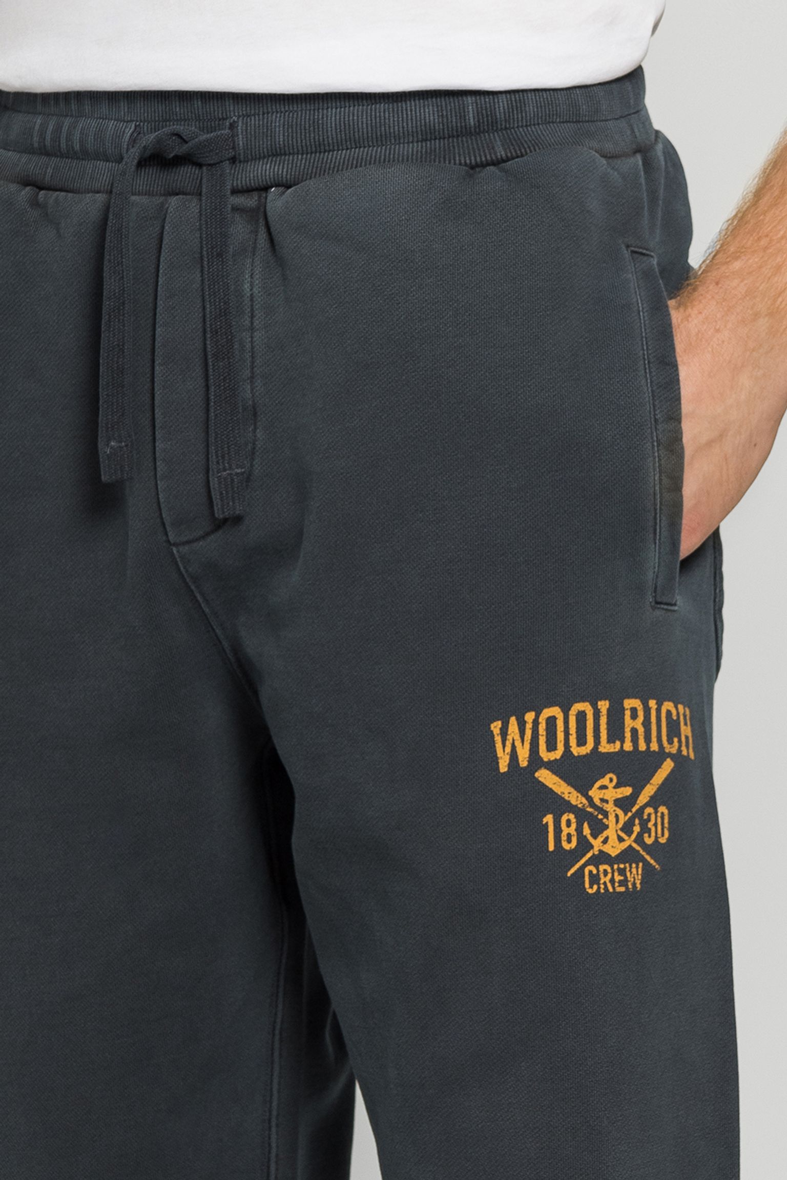 Брюки Woolrich NAVY LOGO SWEATPANTS