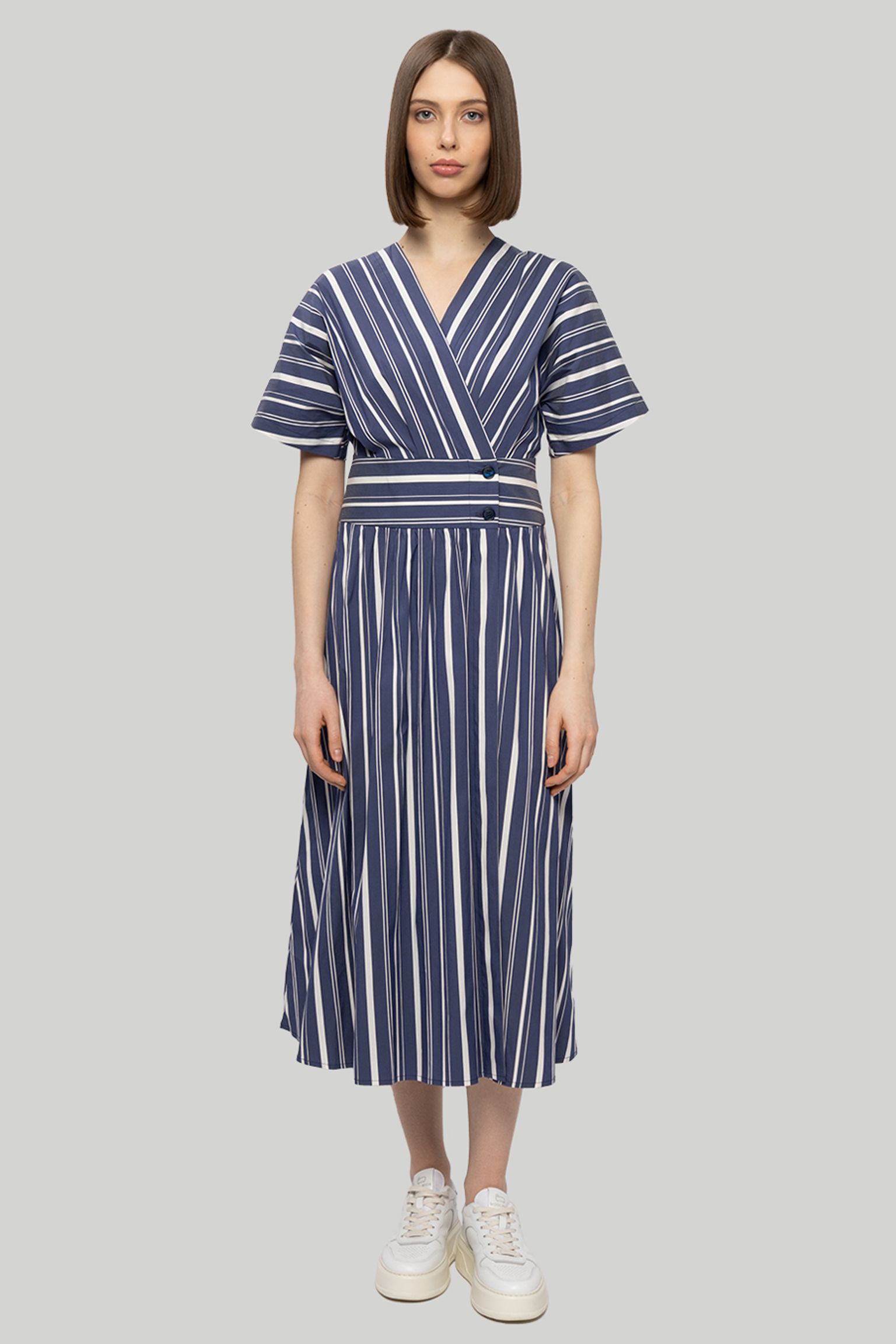 Платье STRIPED POPLIN LONG DRESS купить в Украине