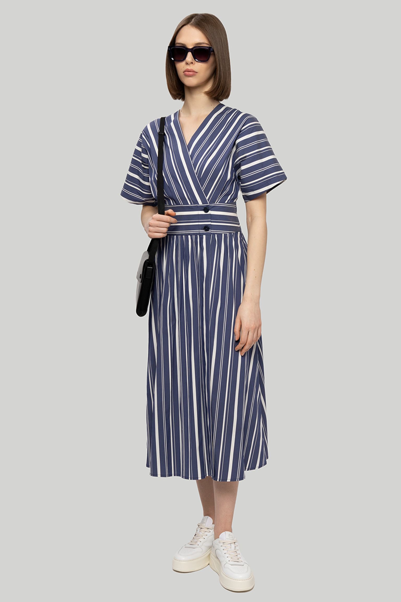 Платье STRIPED POPLIN LONG DRESS с доставкой