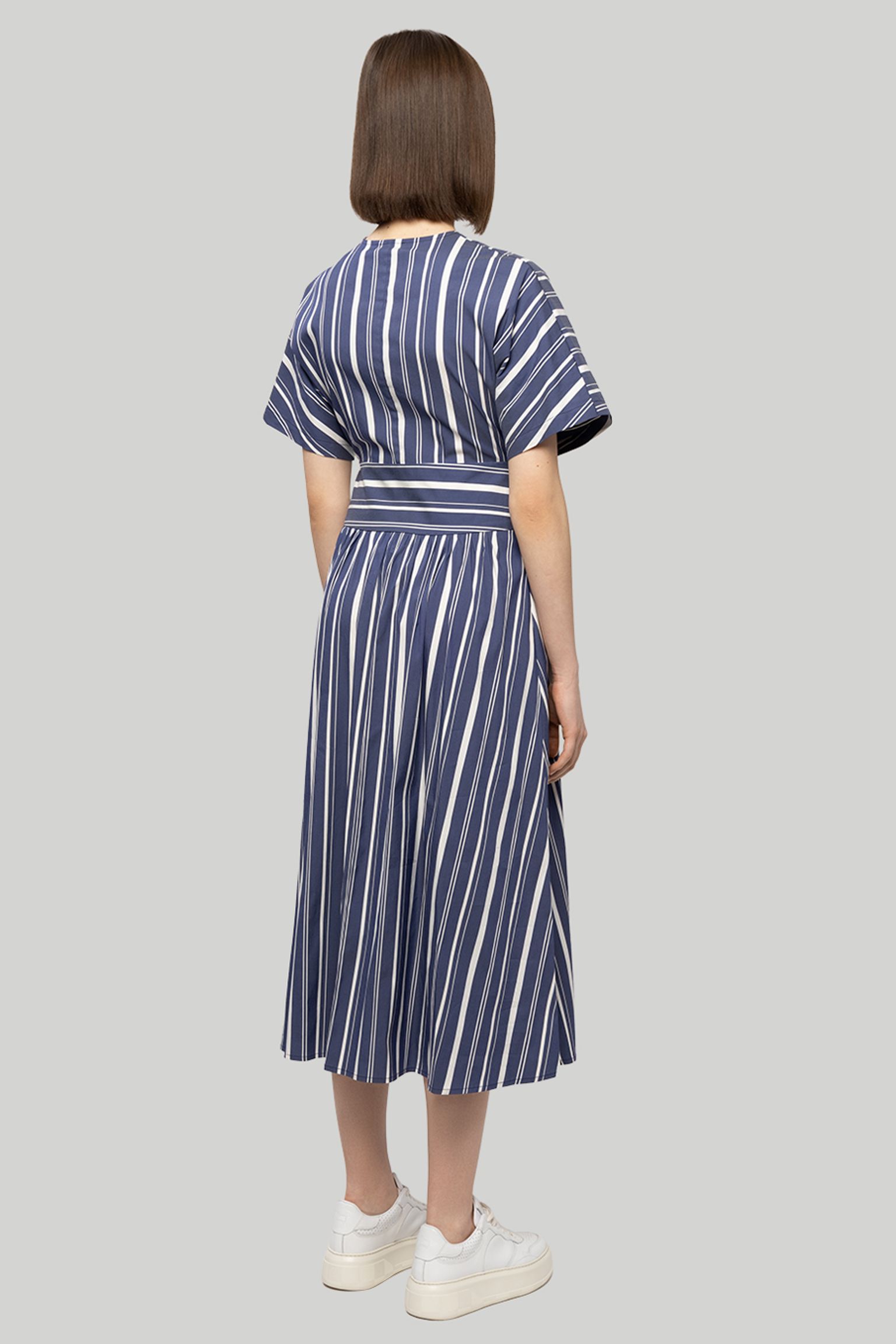Стильные Платье STRIPED POPLIN LONG DRESS