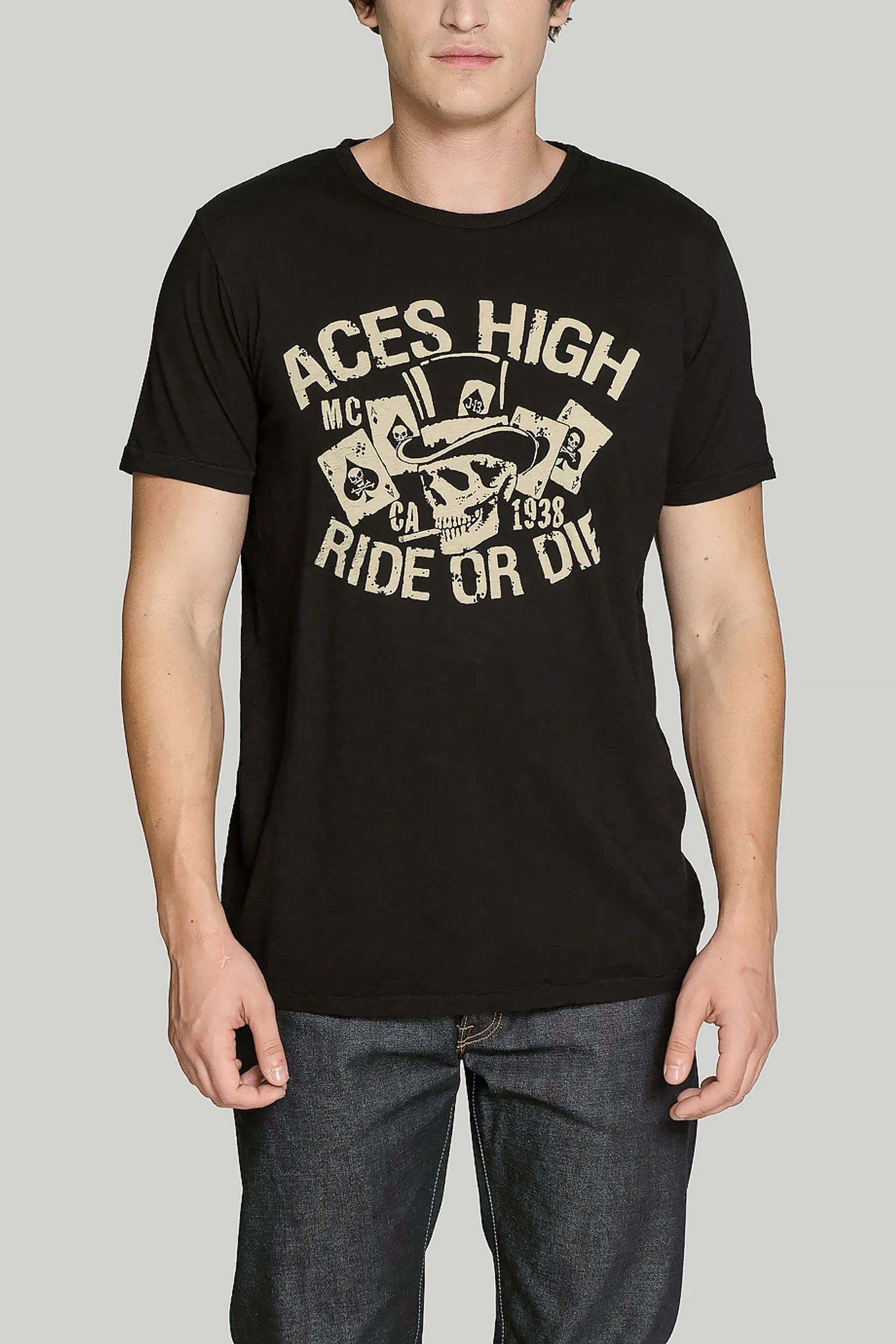 Стильные Футболка Johnson Motors ACES HIGH