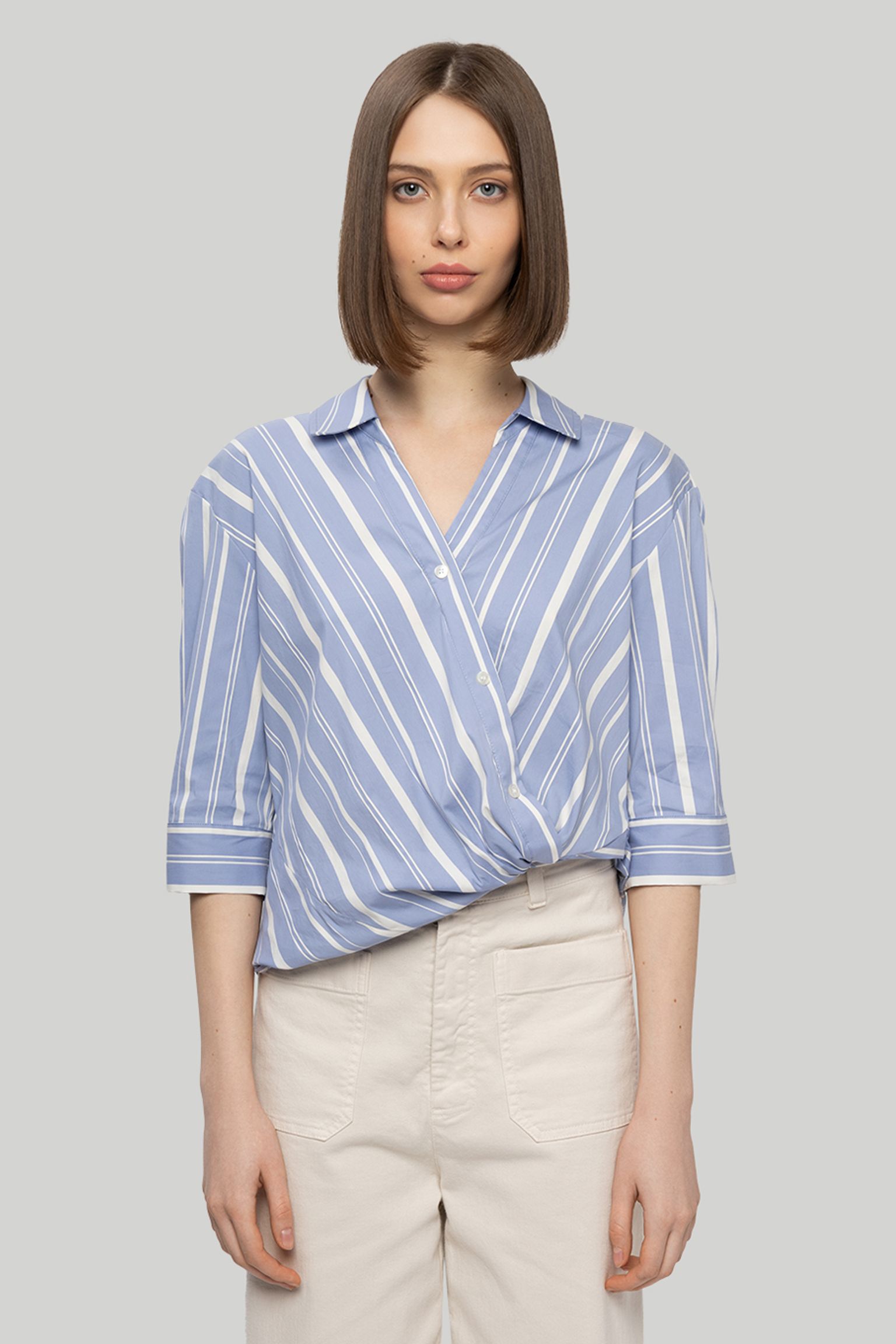 Блуза Woolrich STRIPE POPLIN BLOUSE купити в Україні
