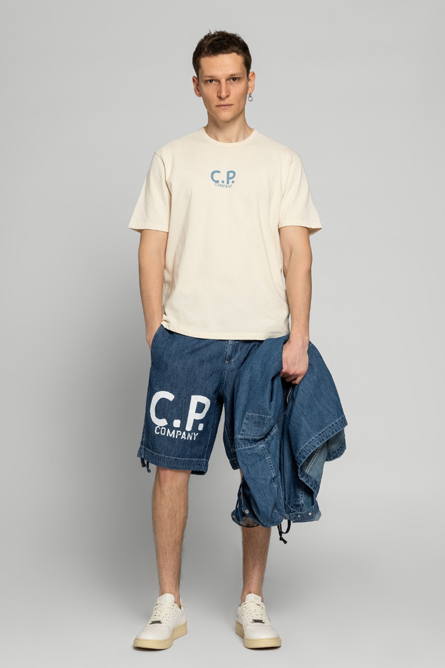 Шорты C.P. Company BLU UTILITY SHORTS купить