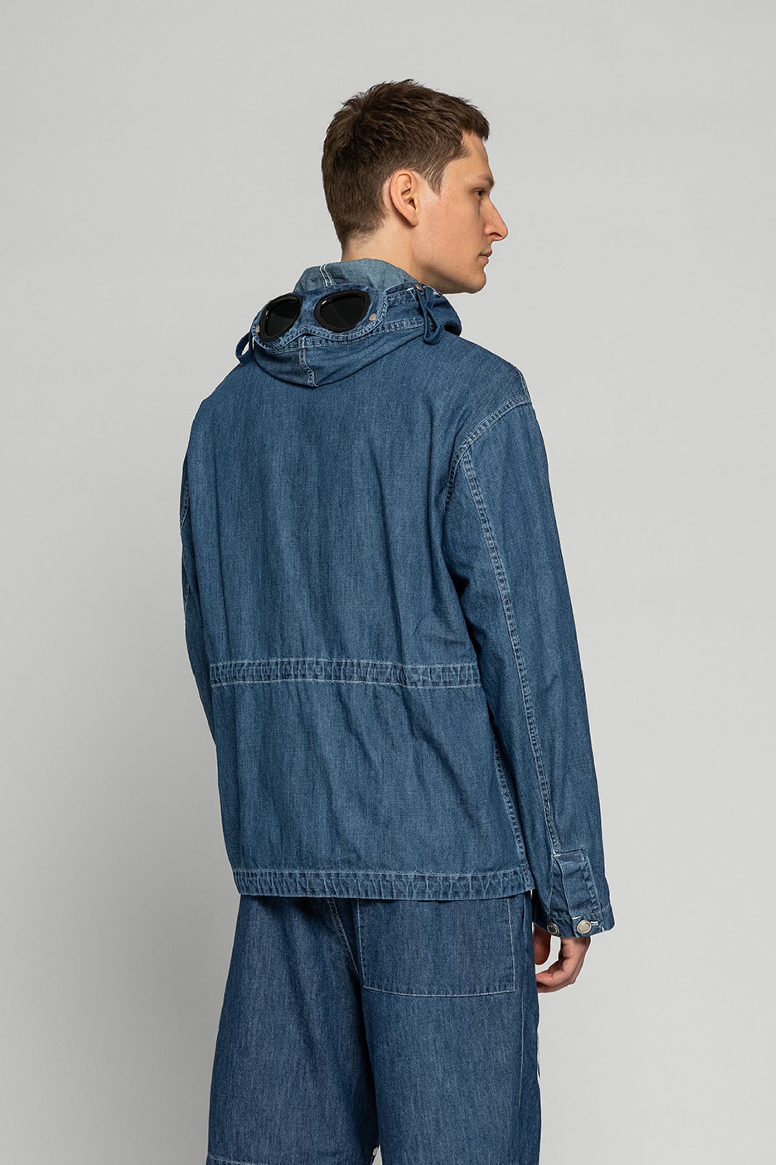 Стильные Куртка C.P. Company BLU GOGGLE JACKET