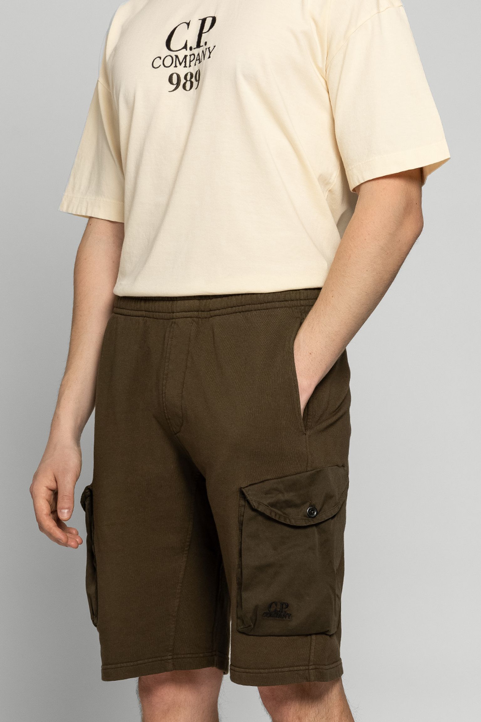 Шорты C.P. Company COTTON FLEECE CARGO SHORTS