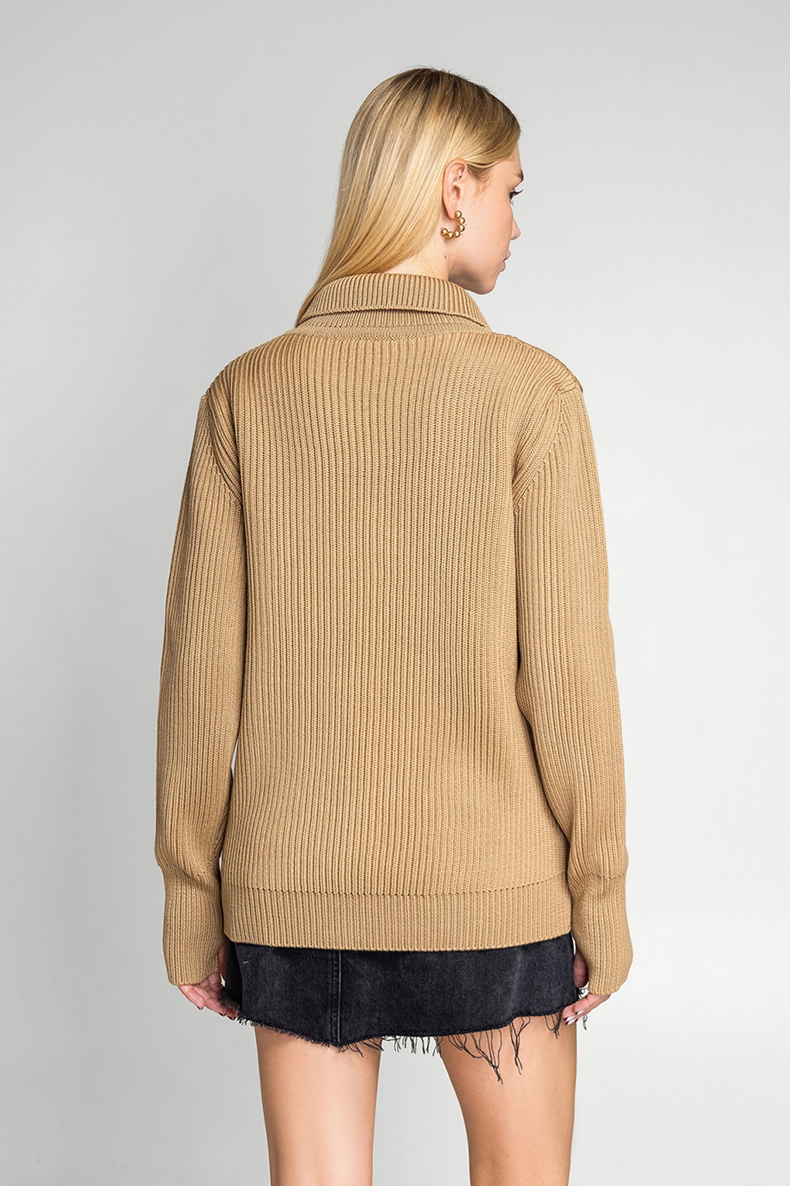 Стильные Кардиган NAVY FULL-ZIP POCKETS