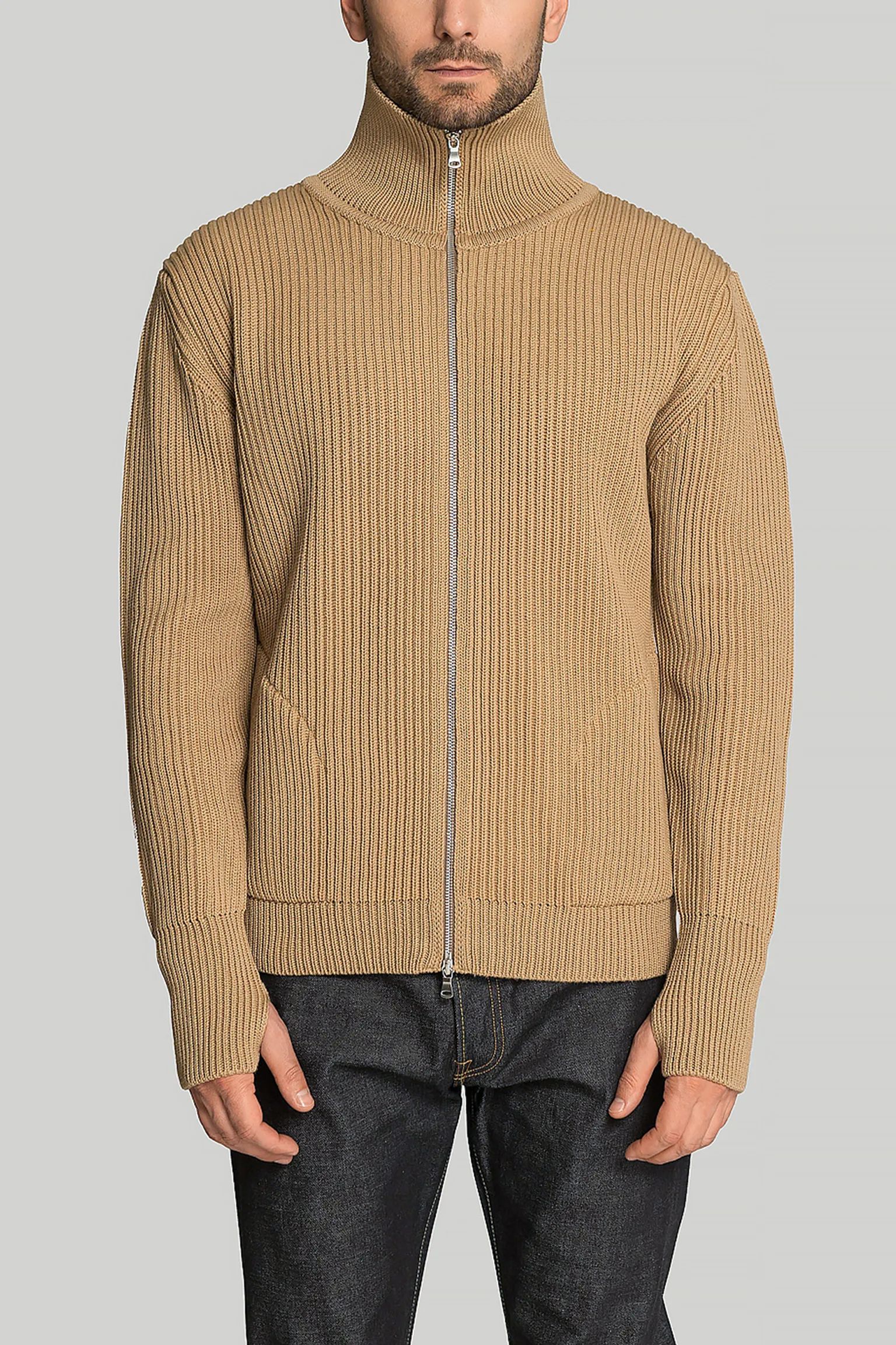 Стильные Кардиган NAVY FULL-ZIP POCKETS