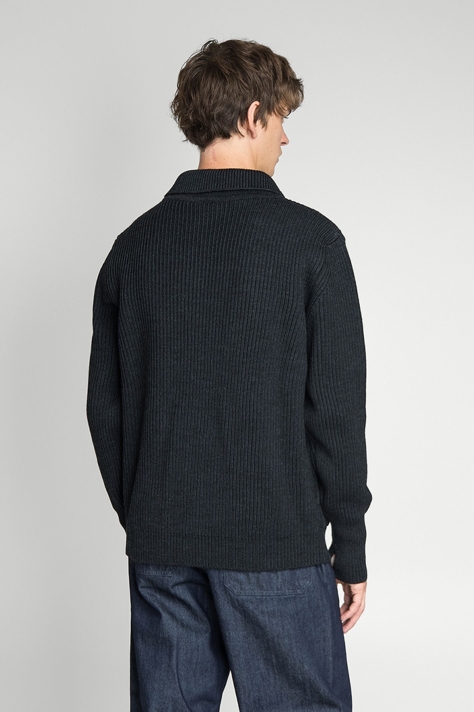 Стильные Кардиган NAVY FULL-ZIP POCKETS