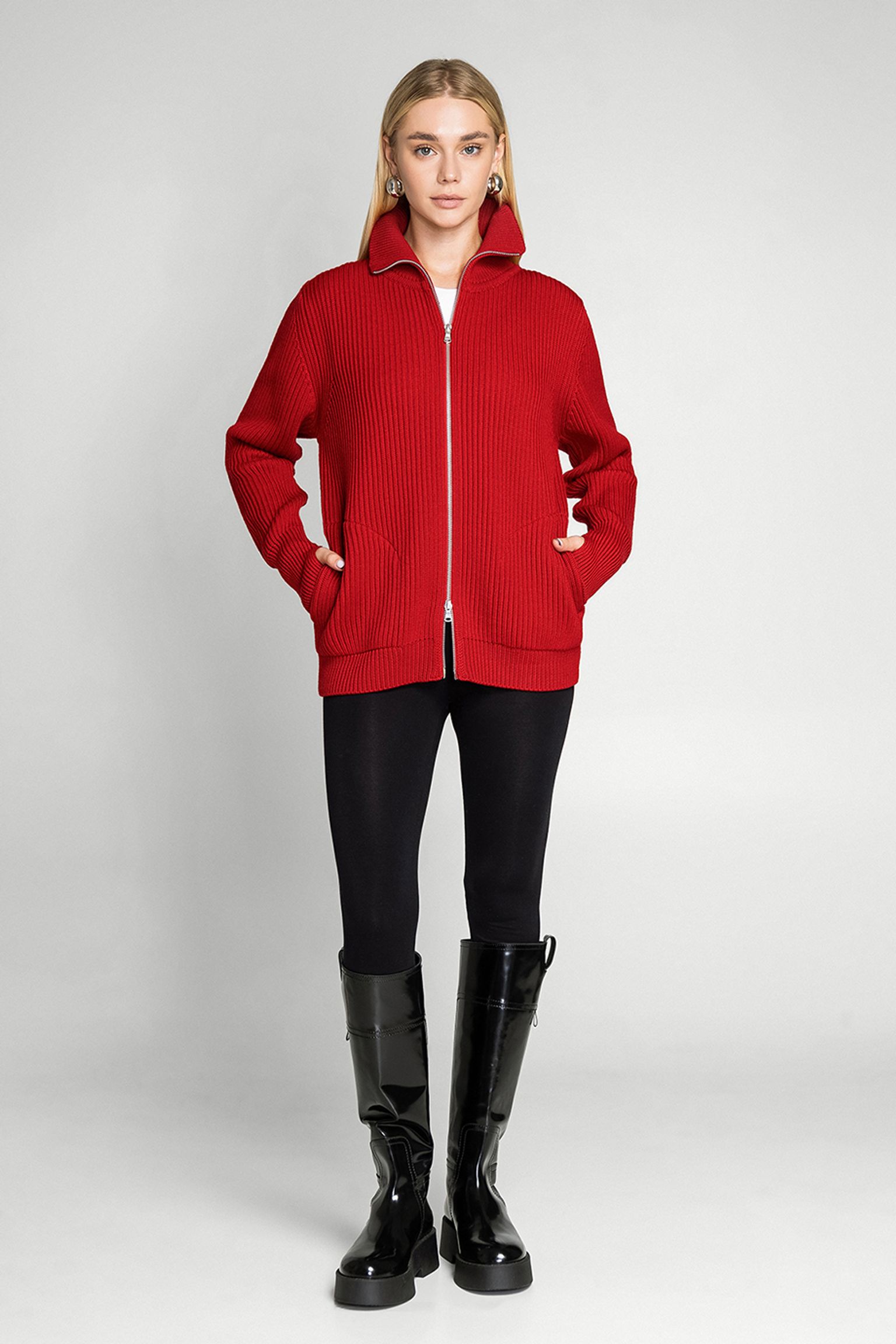 Кардиган NAVY FULL-ZIP POCKETS с доставкой